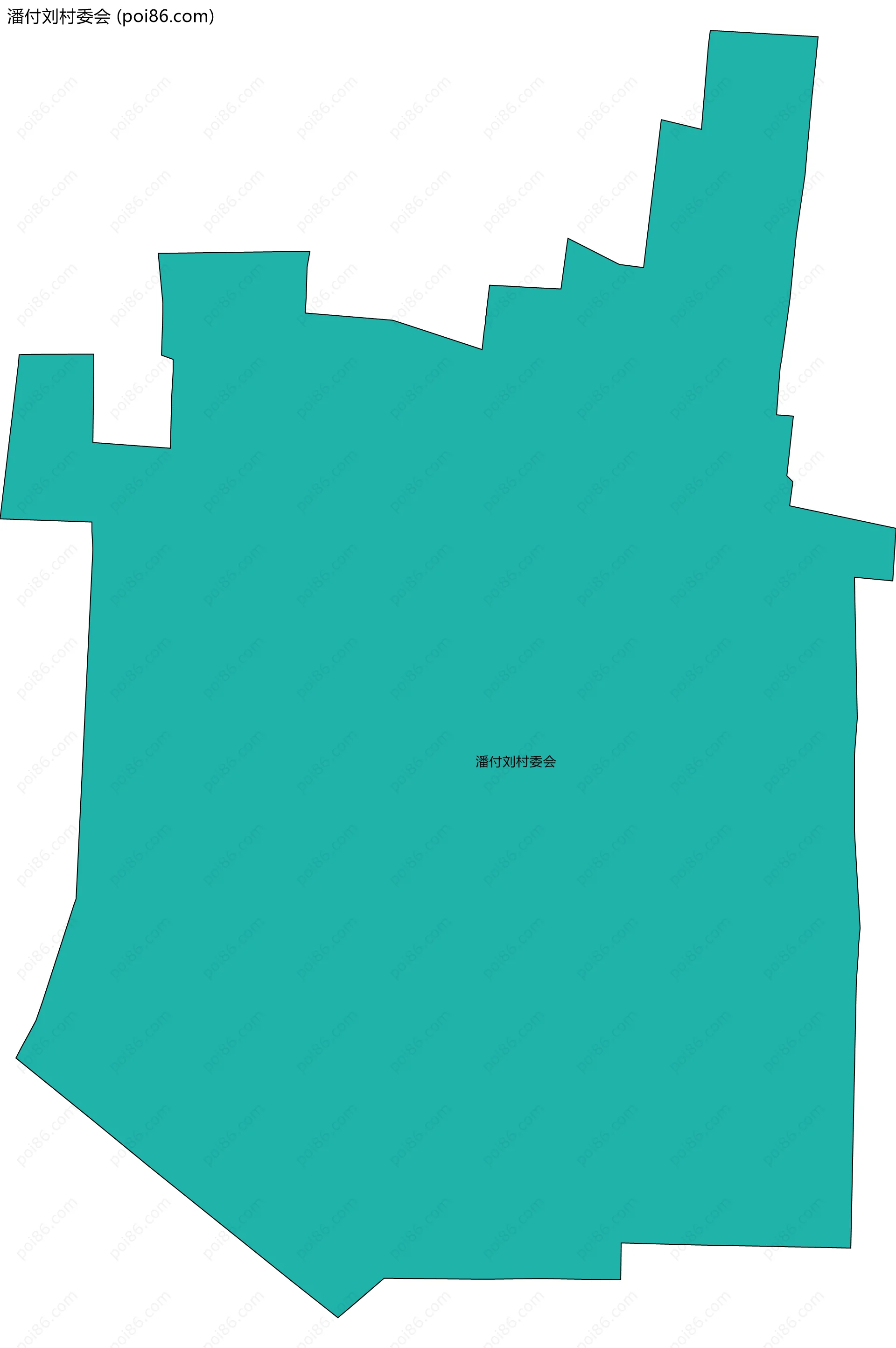 潘付刘村委会边界地图