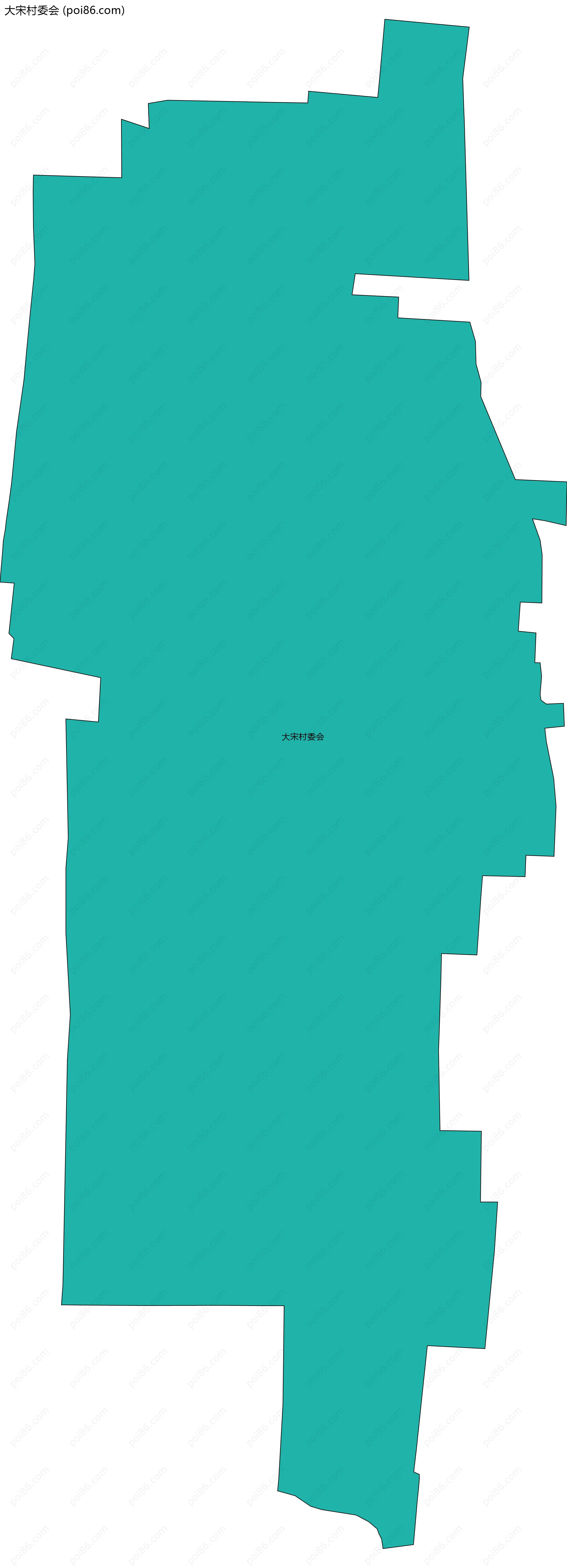 大宋村委会边界地图