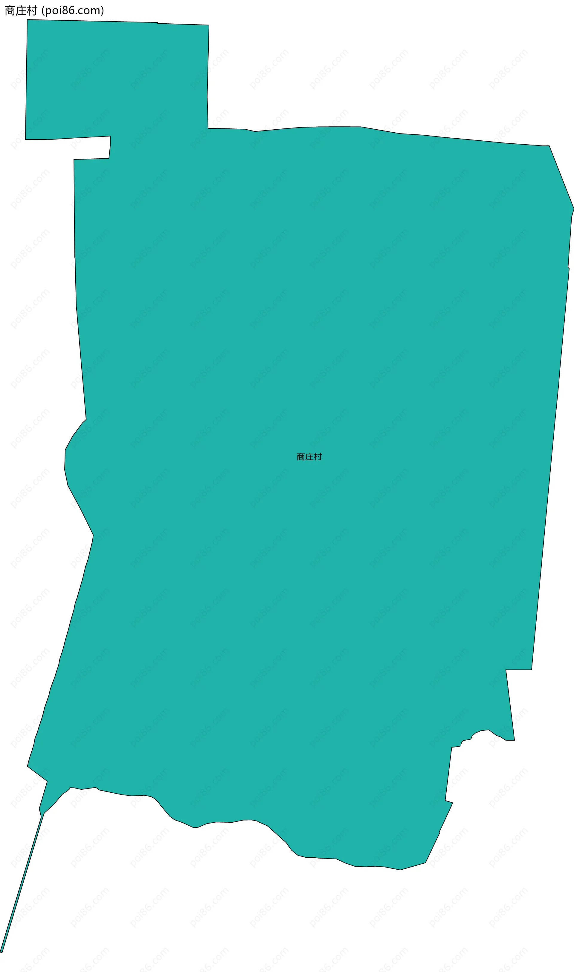商庄村边界地图