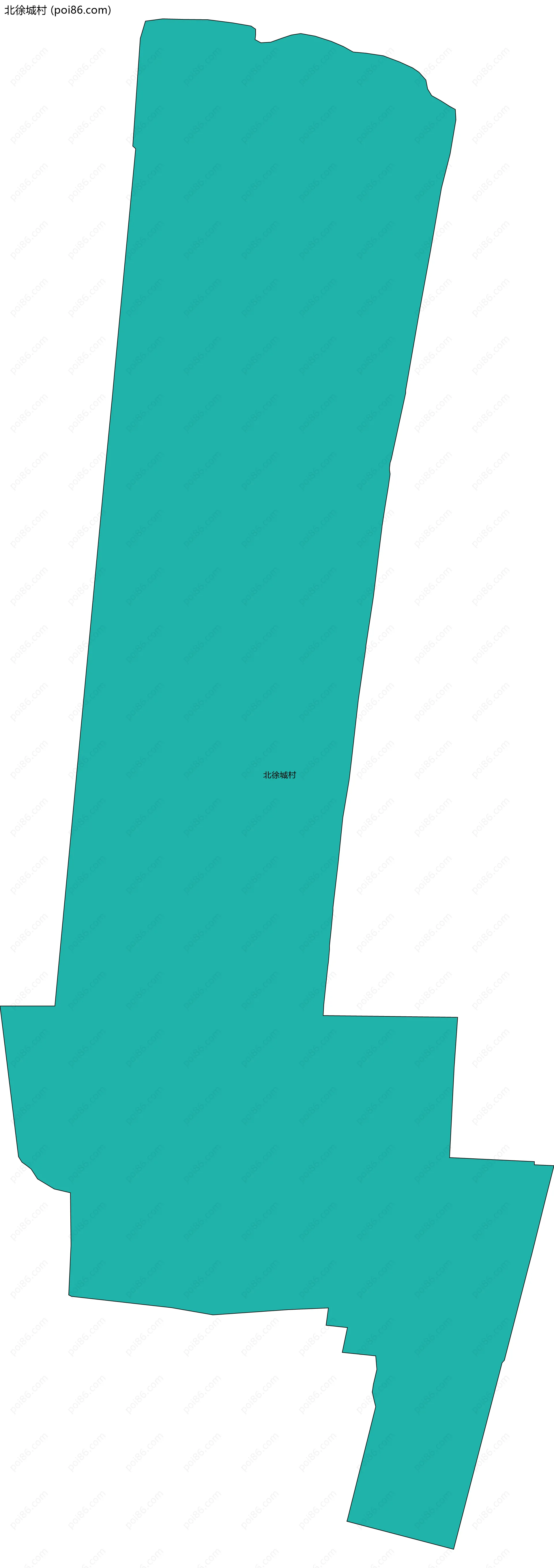 北徐城村边界地图