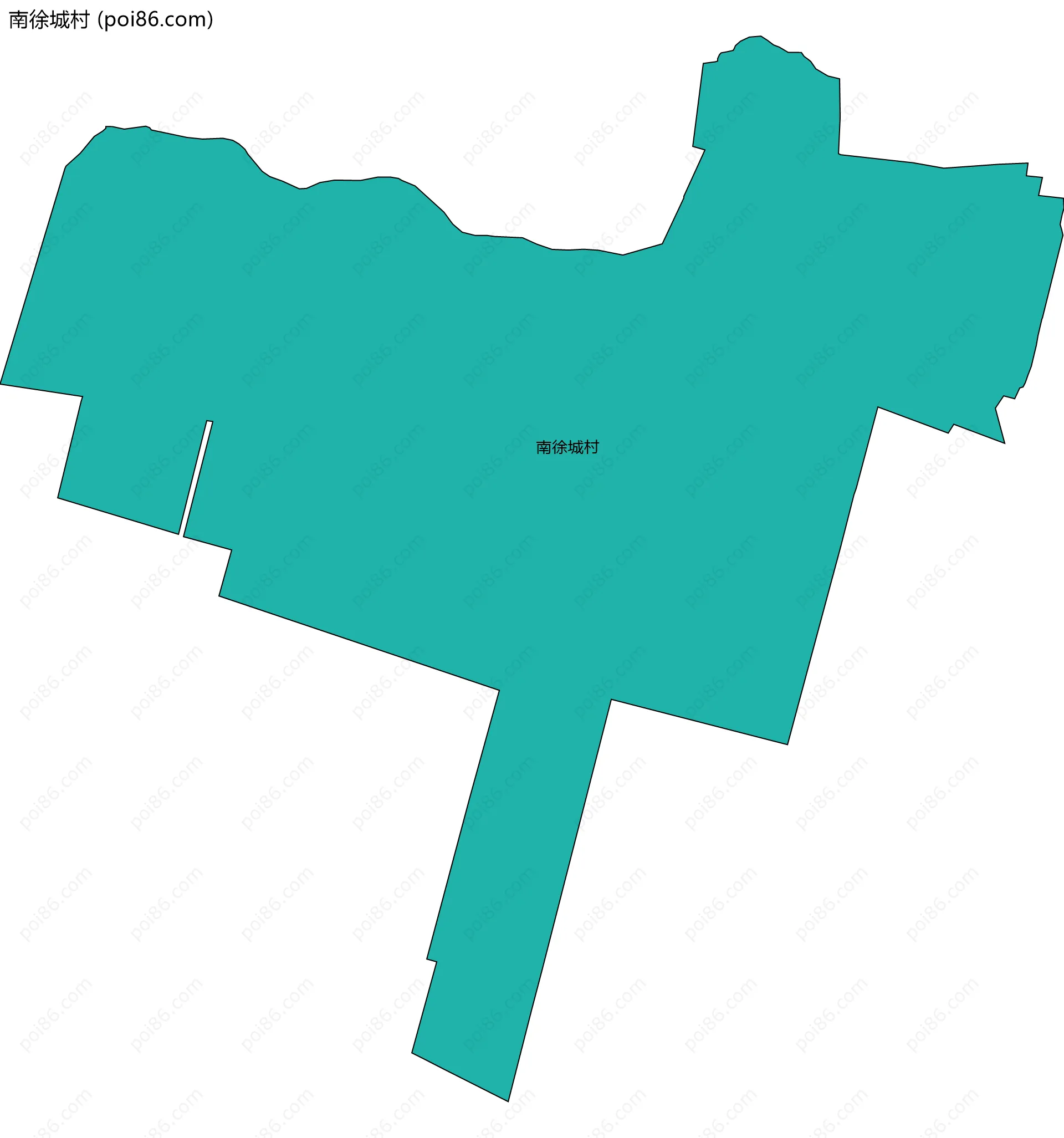 南徐城村边界地图