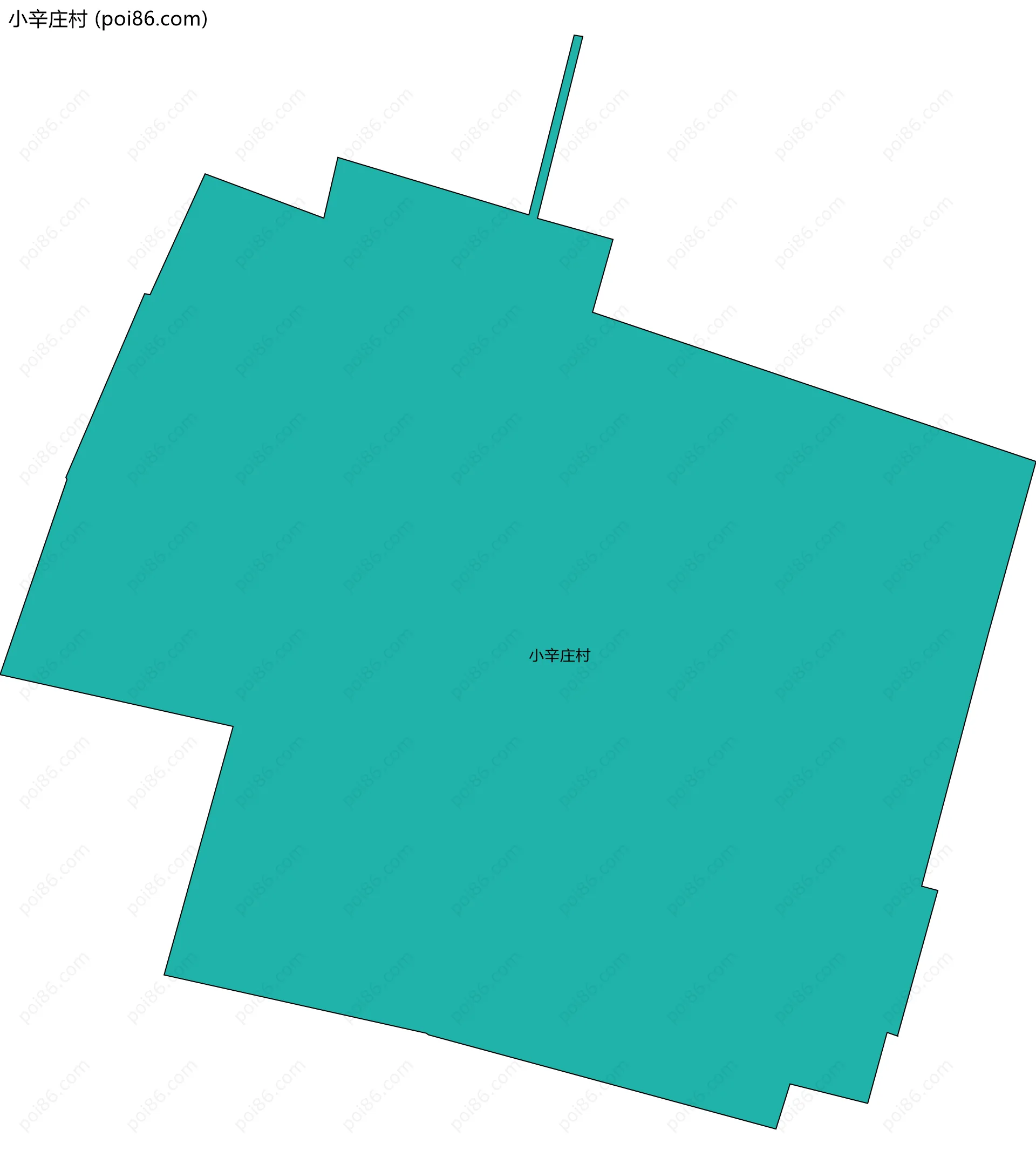 小辛庄村边界地图