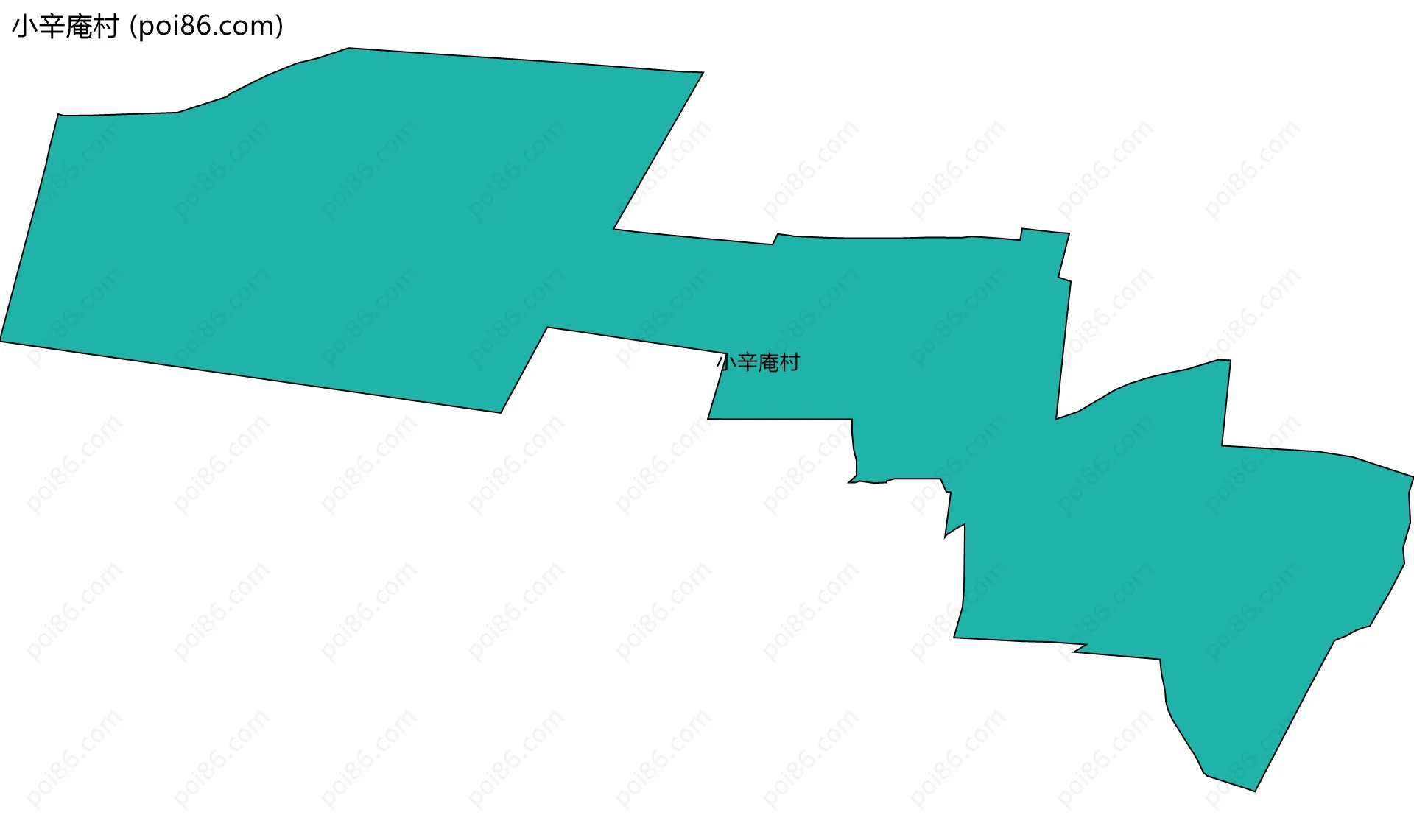 小辛庵村边界地图