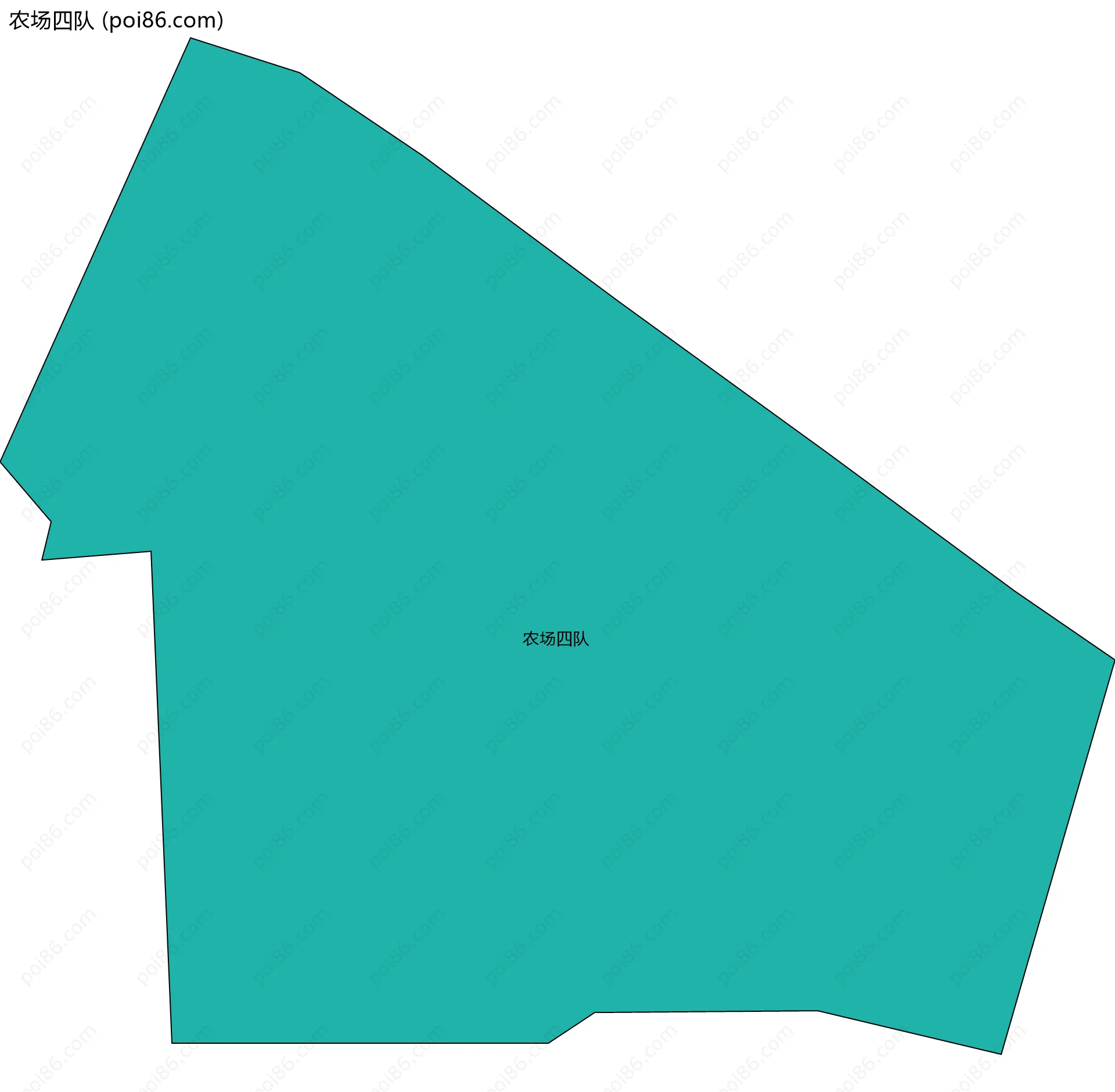 农场四队边界地图