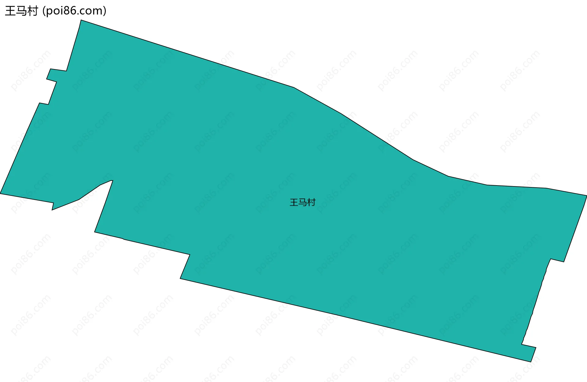 王马村边界地图