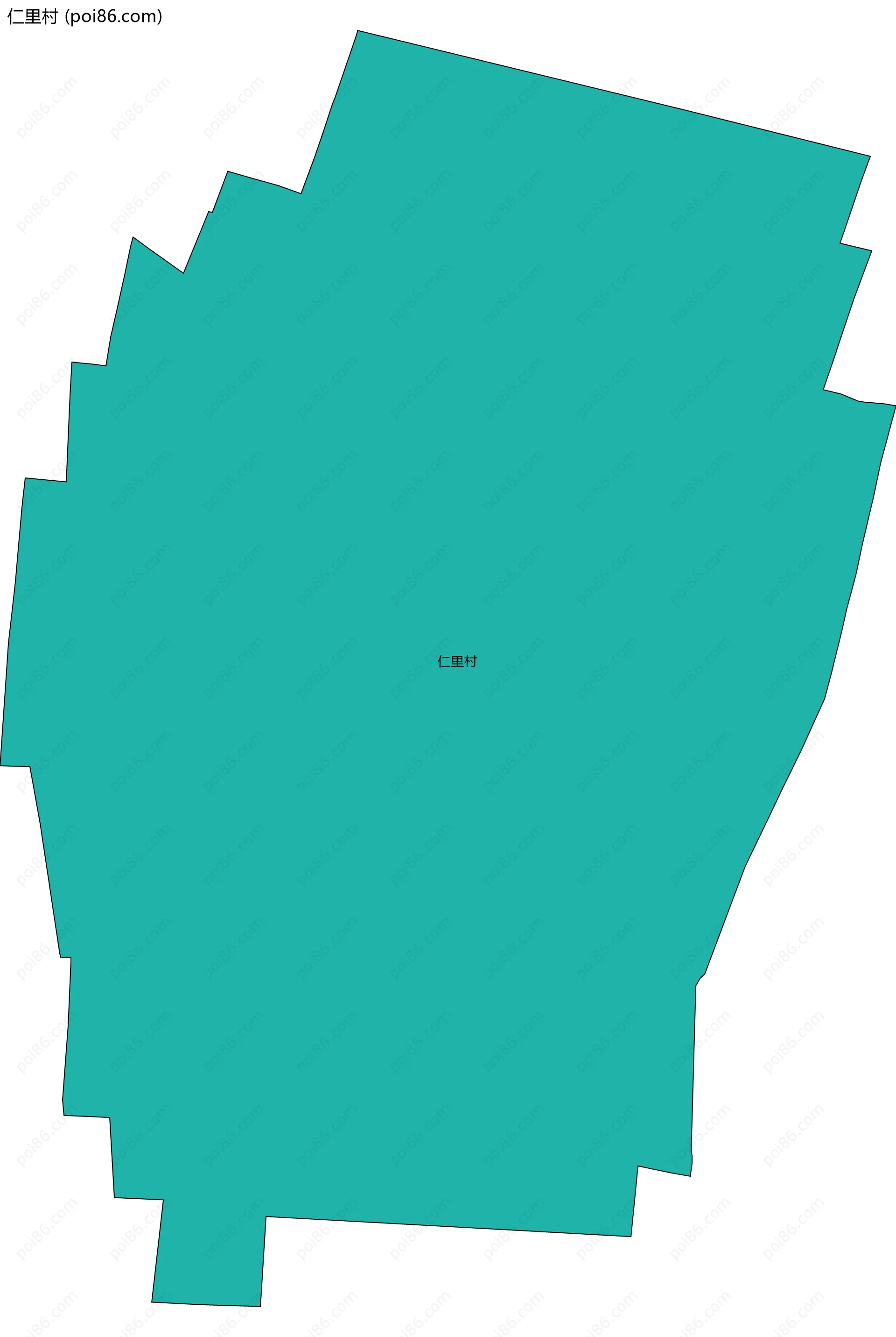仁里村边界地图