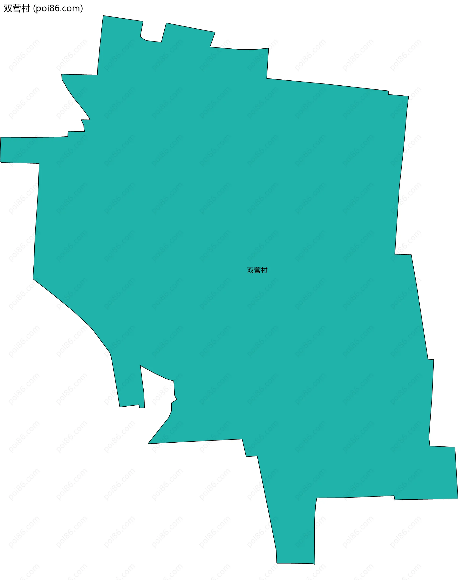 双营村边界地图