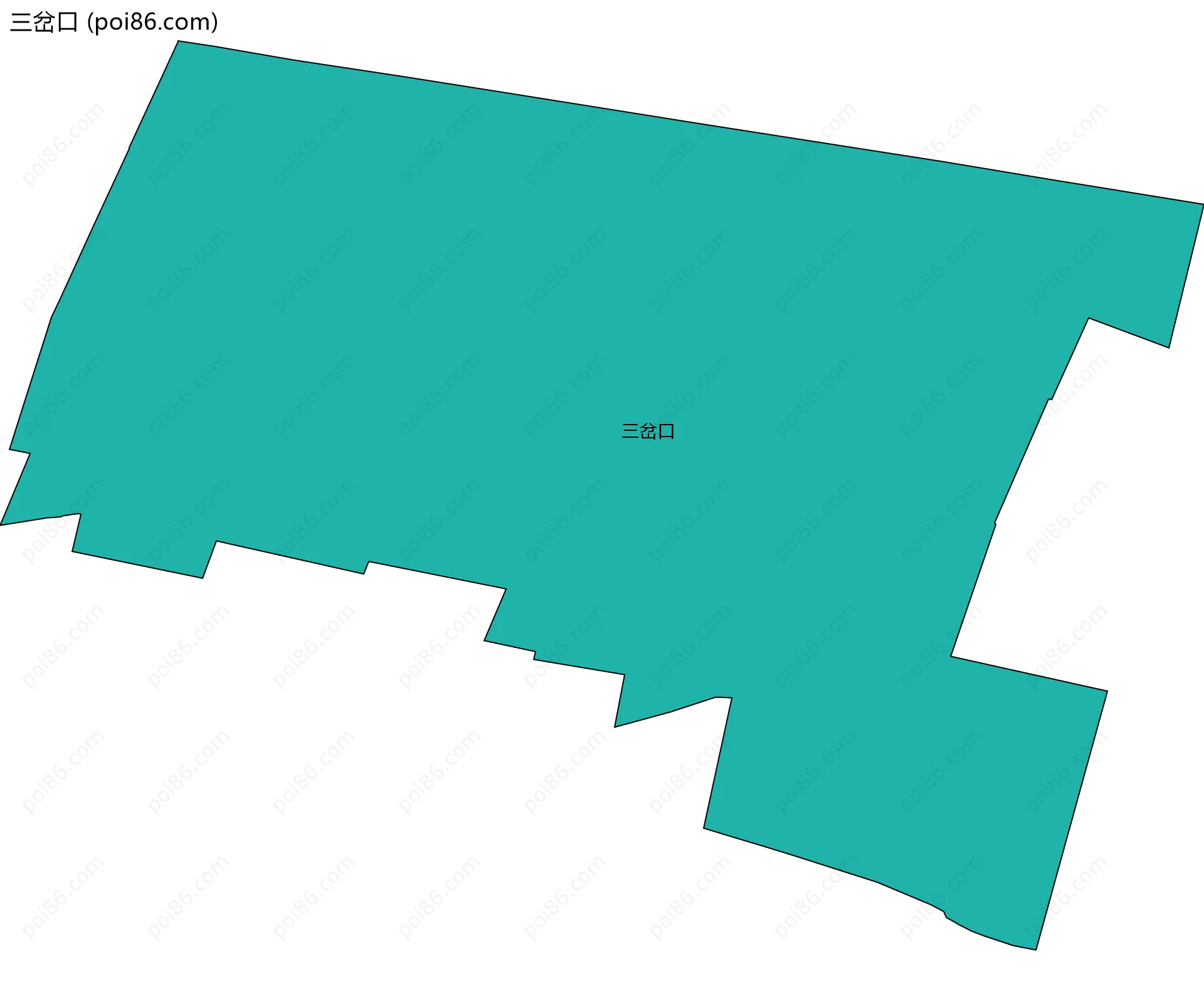 三岔口边界地图