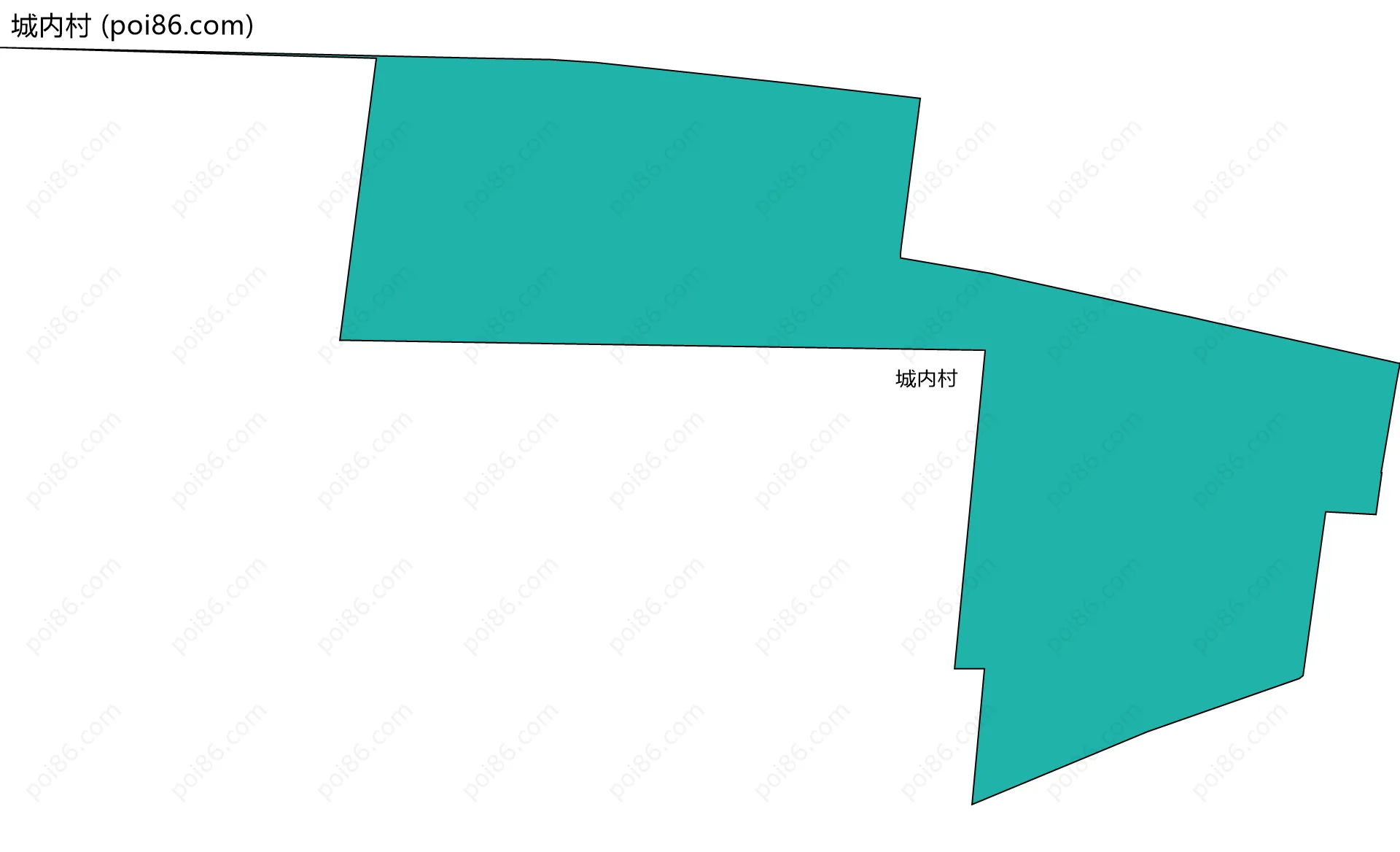 城内村边界地图