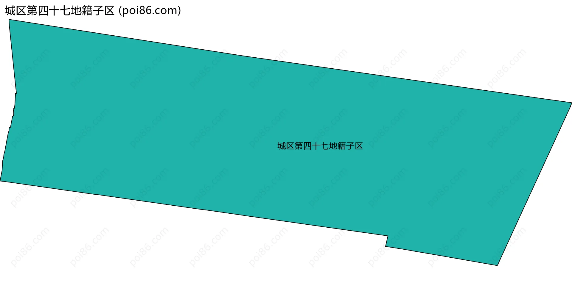 城区第四十七地籍子区边界地图