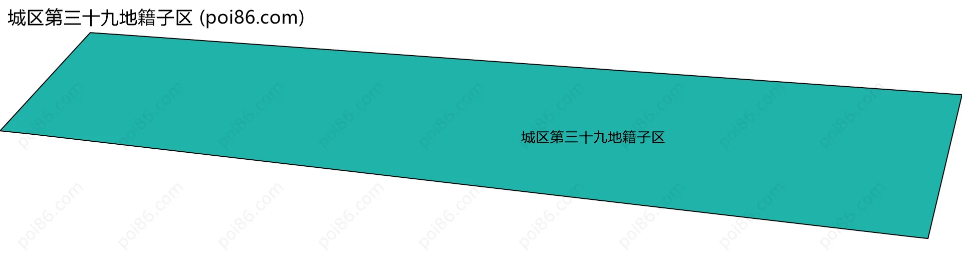 城区第三十九地籍子区边界地图