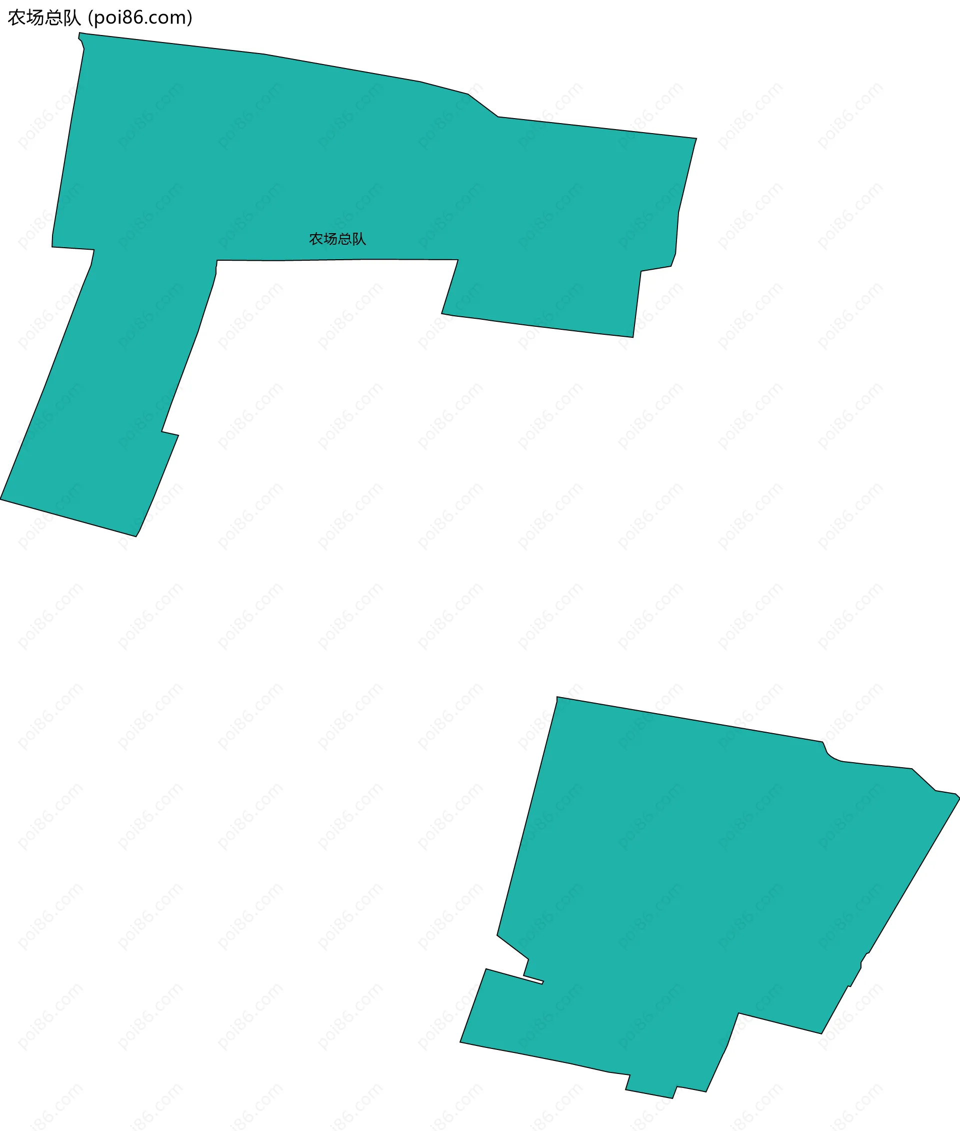 农场总队边界地图