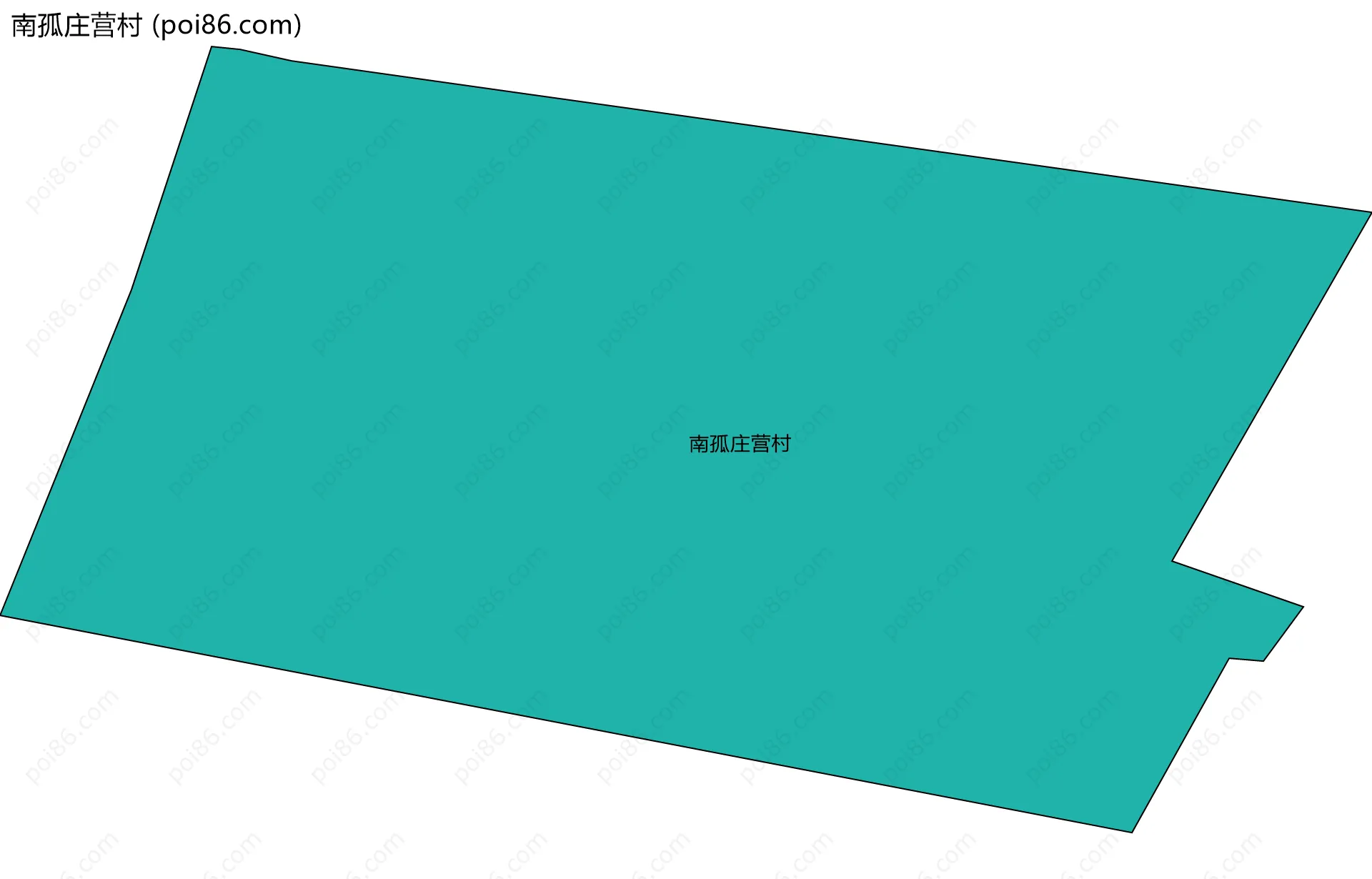 南孤庄营村边界地图