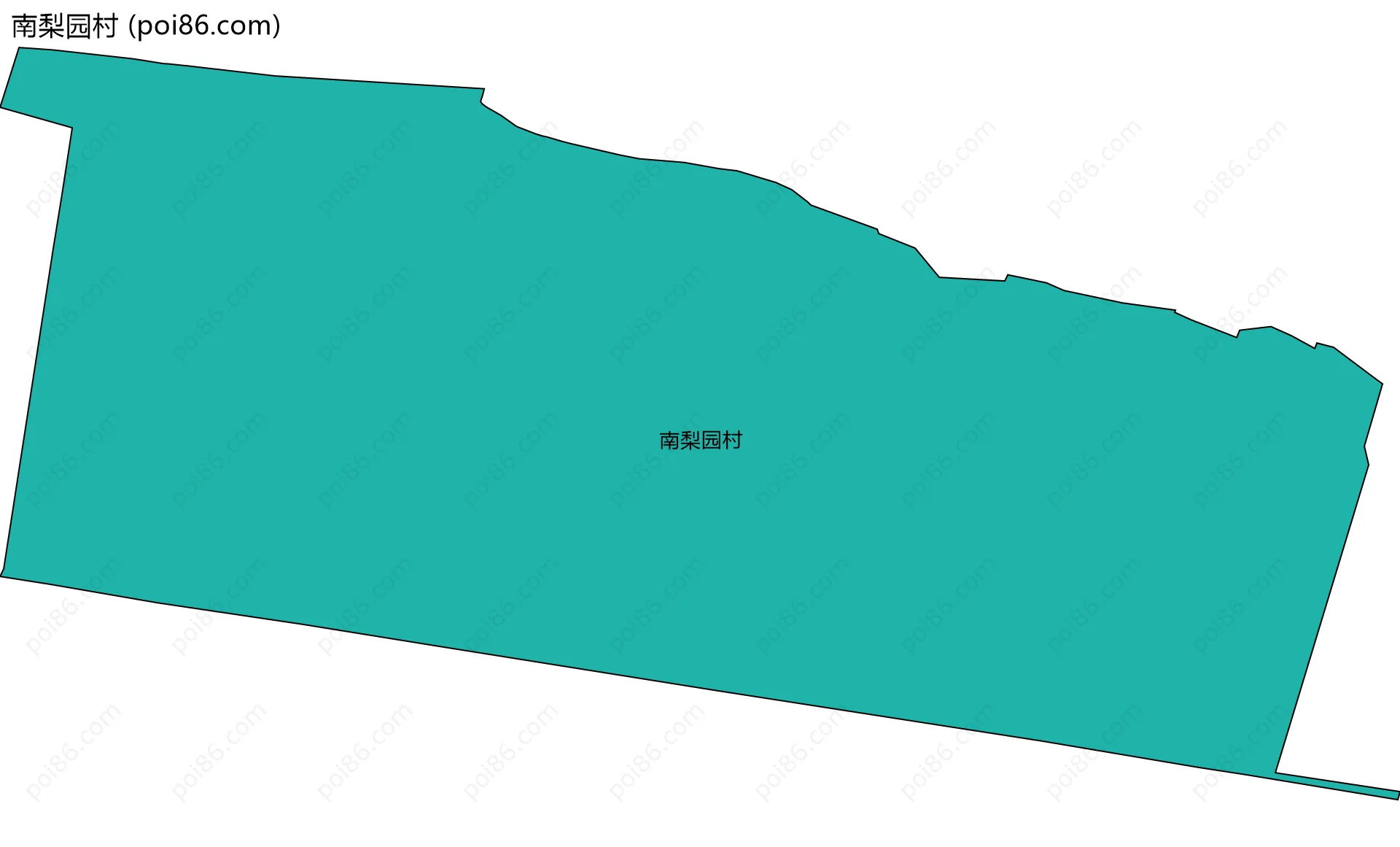 南梨园村边界地图