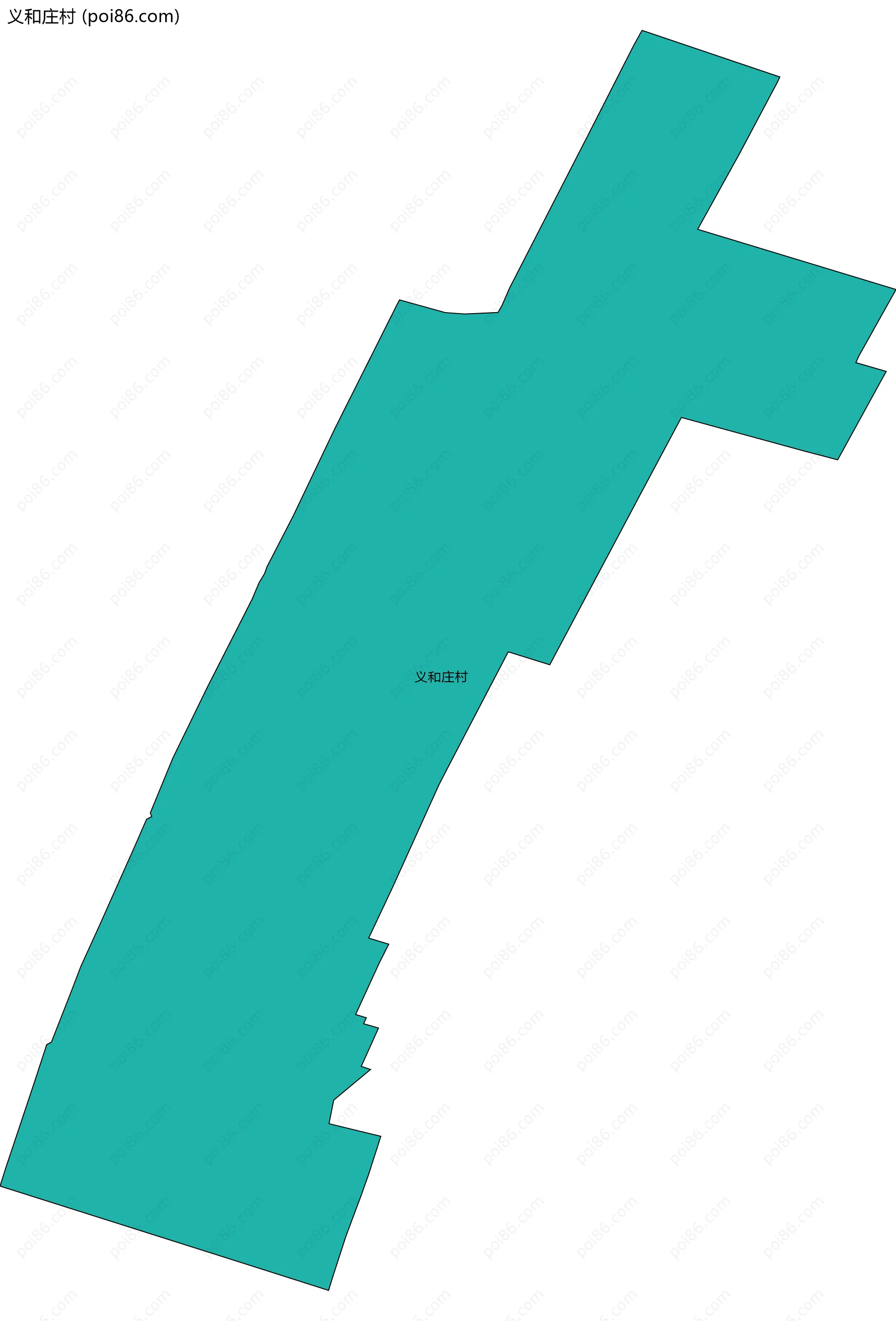 义和庄村边界地图