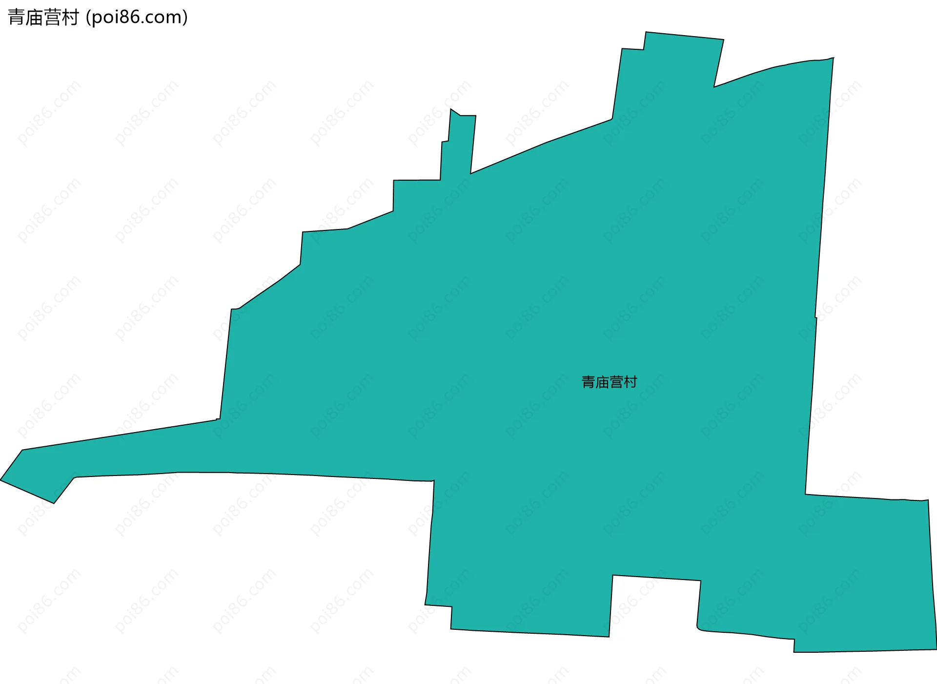 青庙营村边界地图