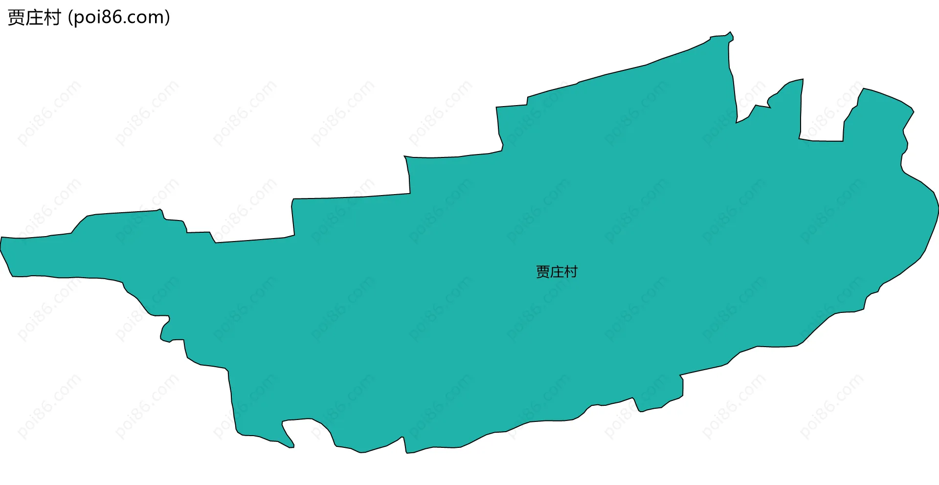 贾庄村边界地图