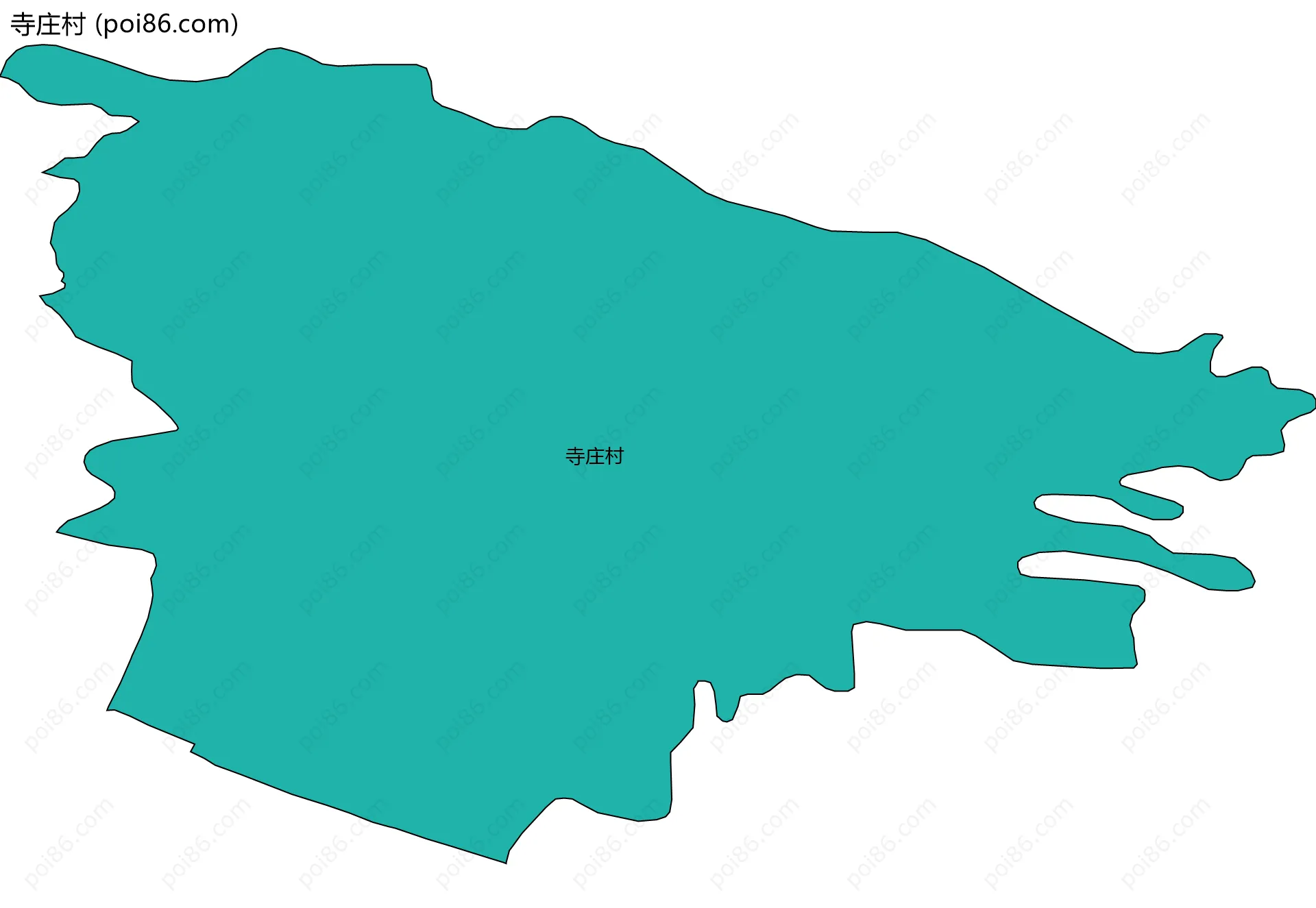 寺庄村边界地图