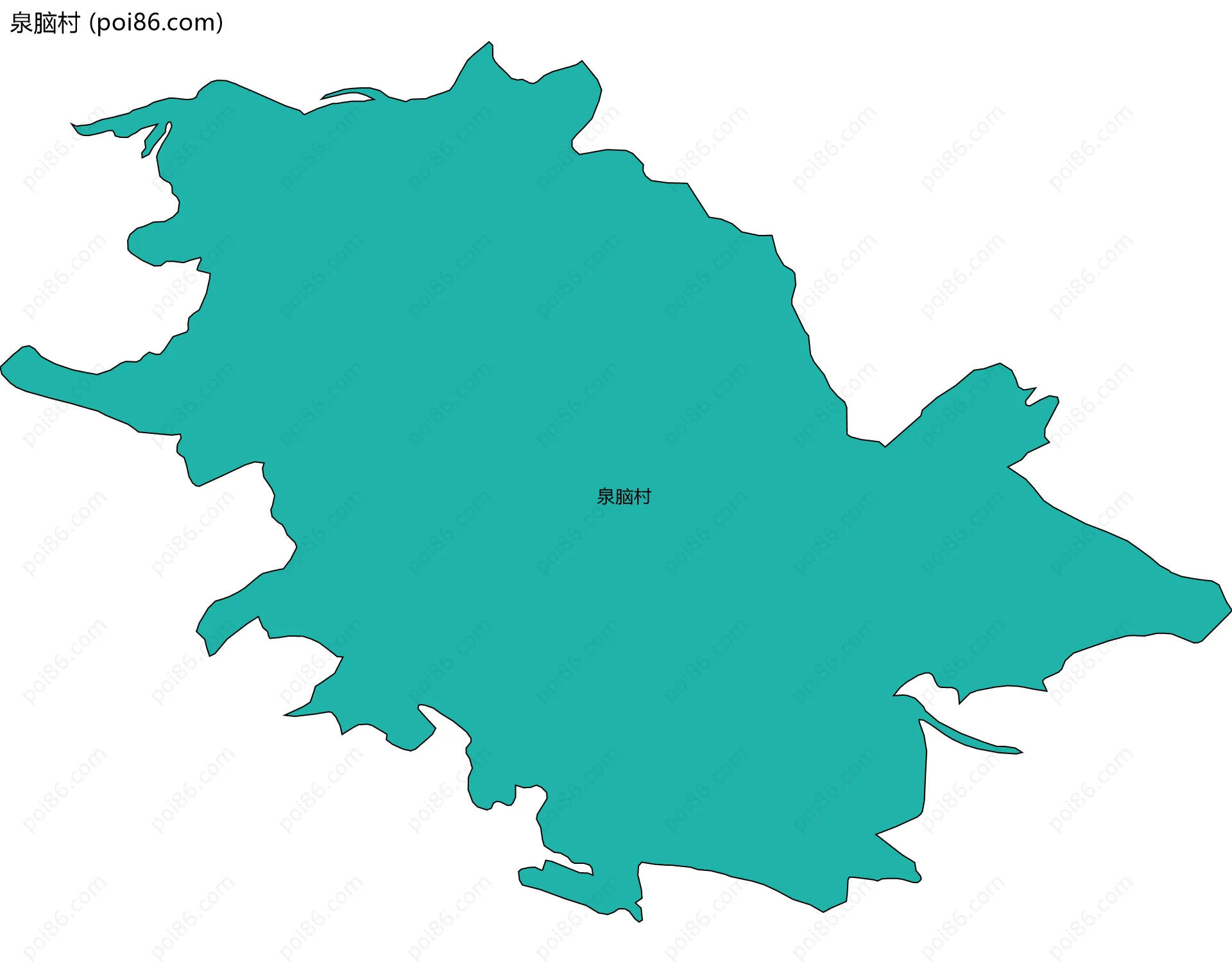 泉脑村边界地图