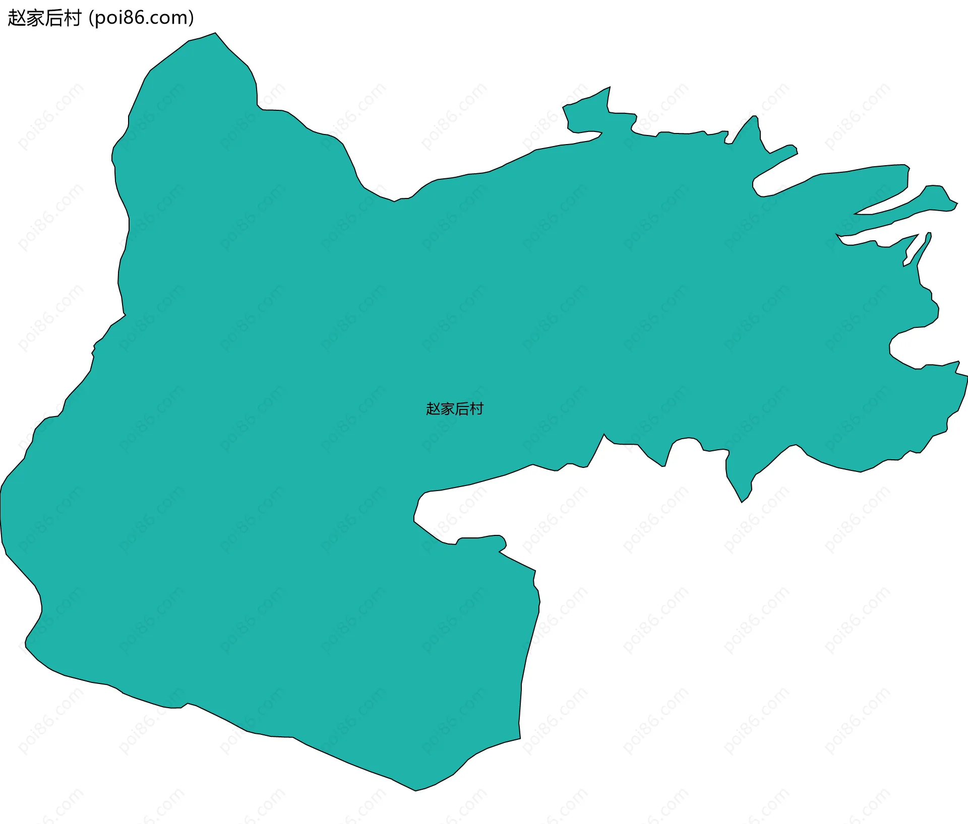 赵家后村边界地图