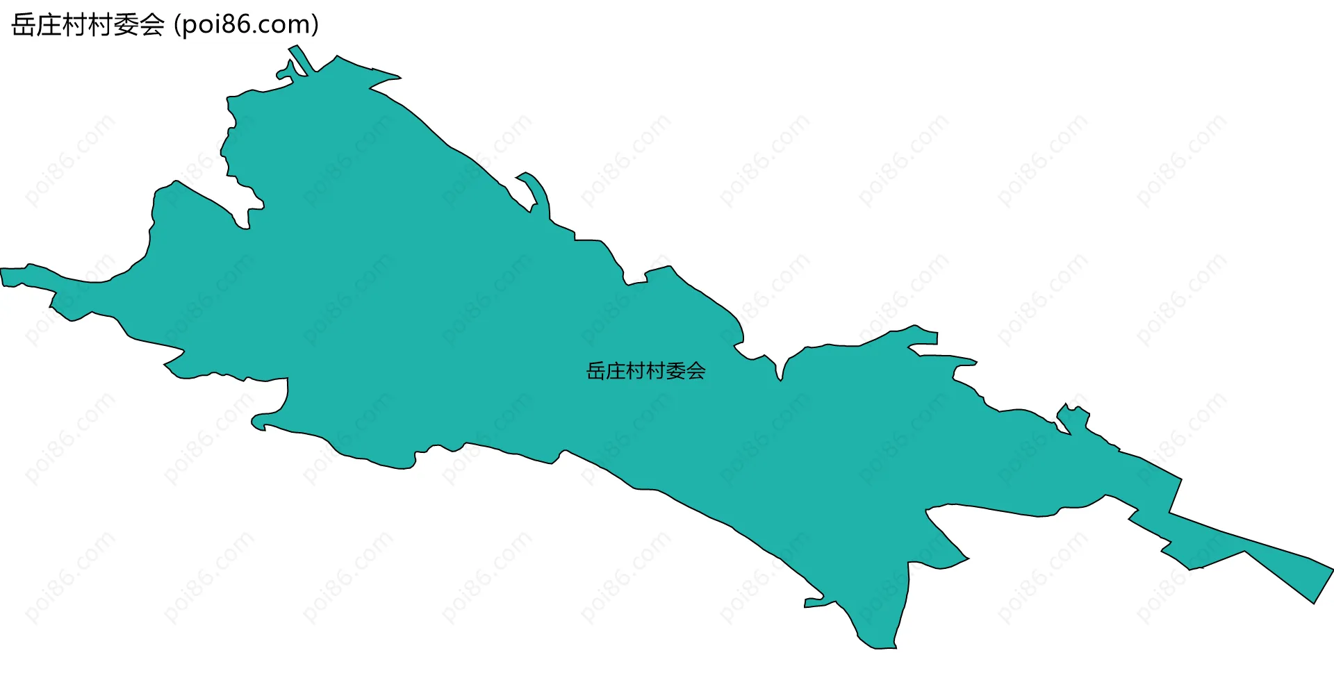 岳庄村村委会边界地图