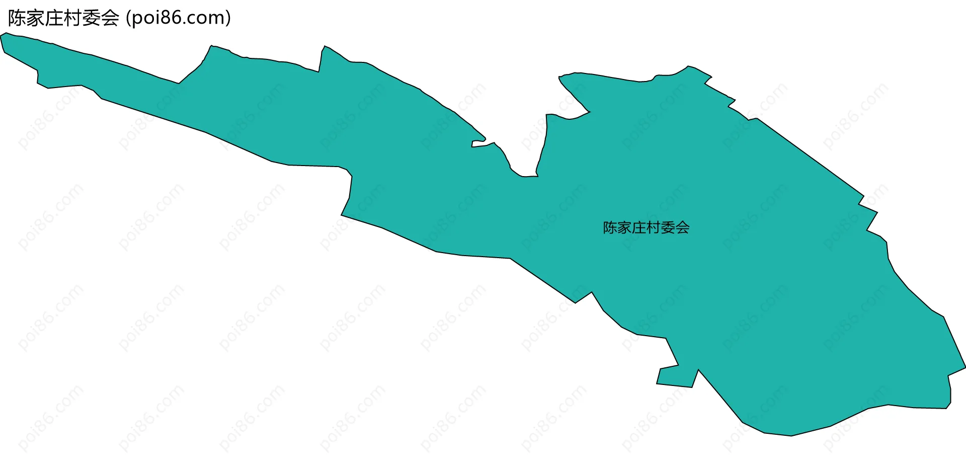 陈家庄村委会边界地图