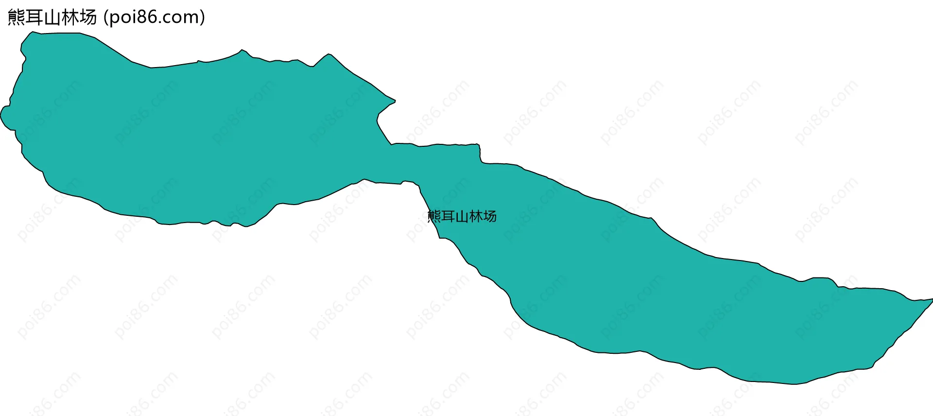 熊耳山林场边界地图