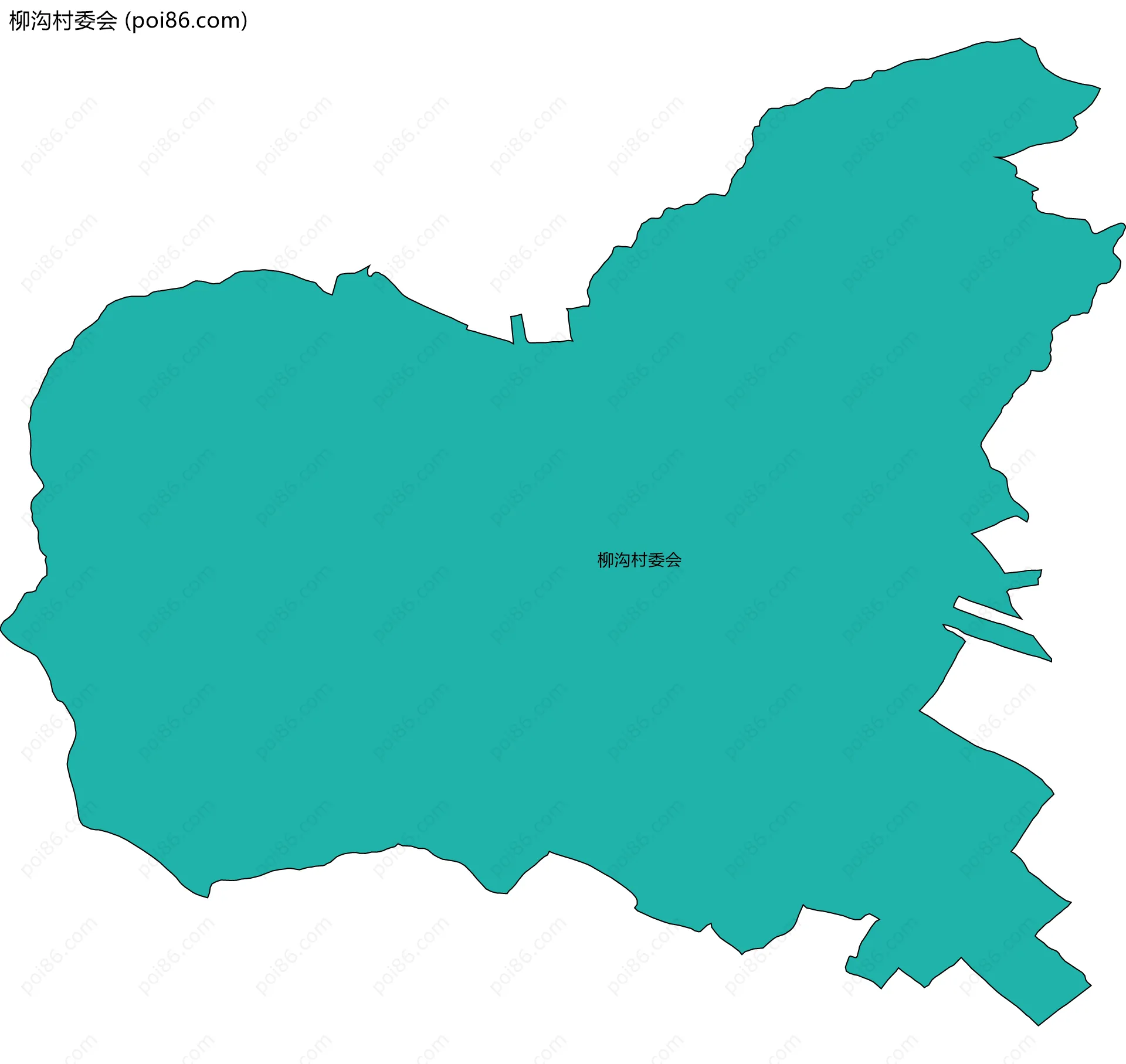 柳沟村委会边界地图