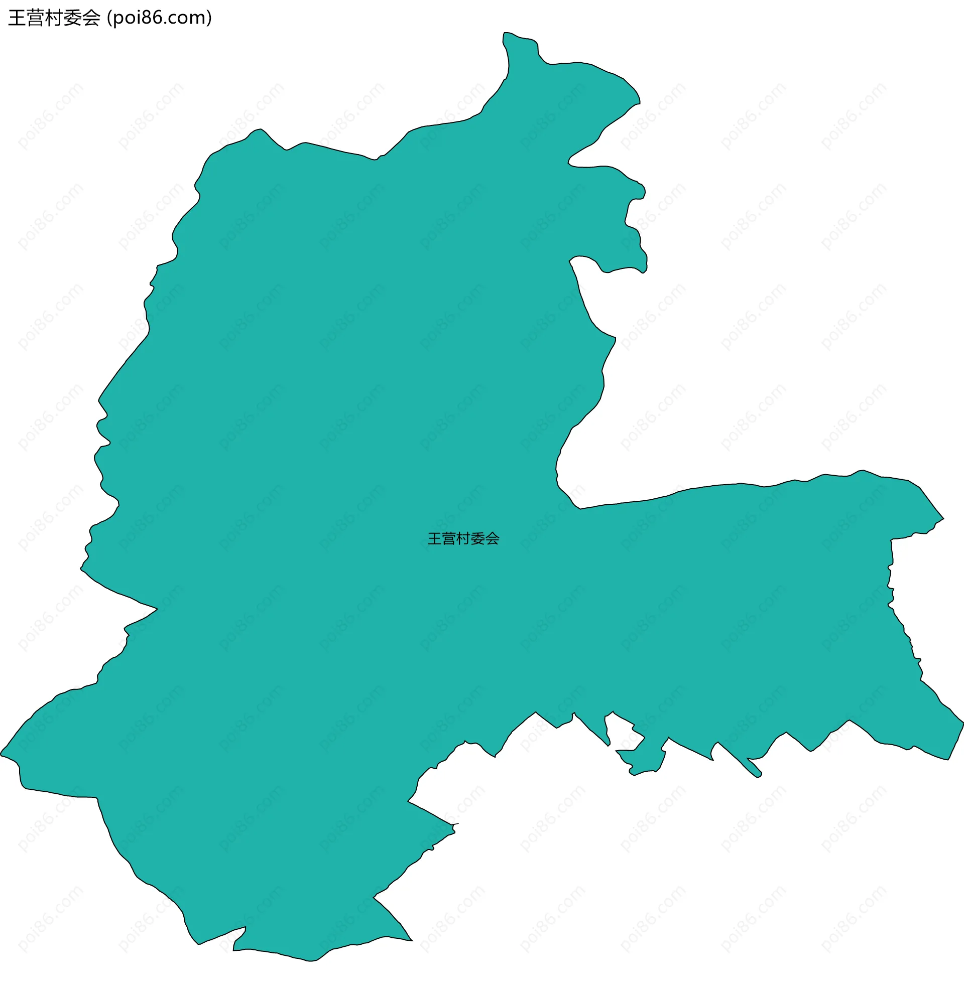 王营村委会边界地图