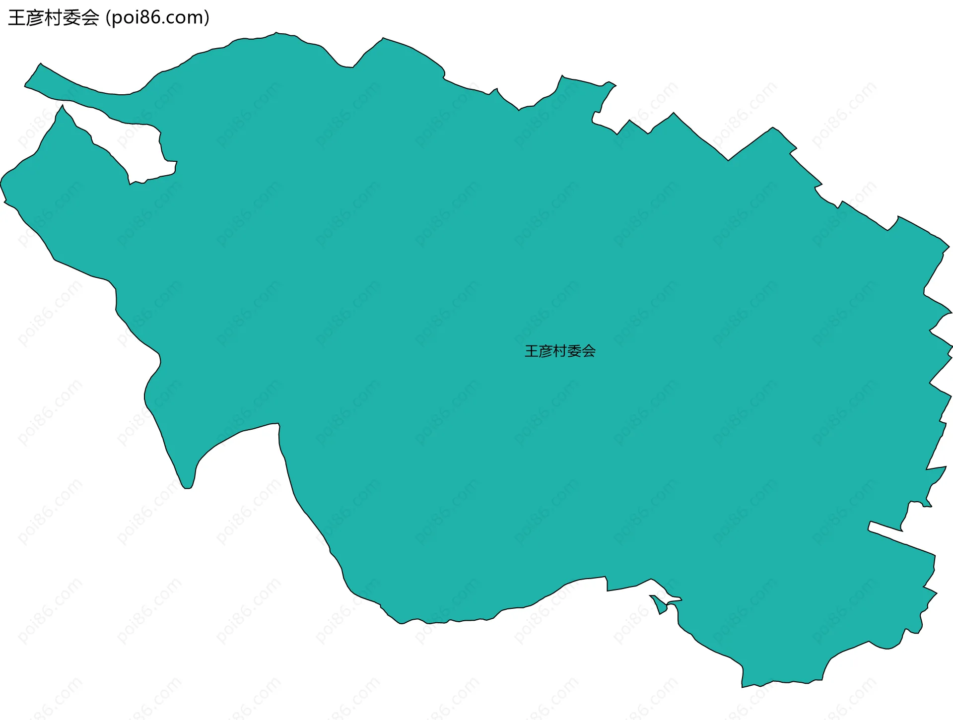 王彦村委会边界地图