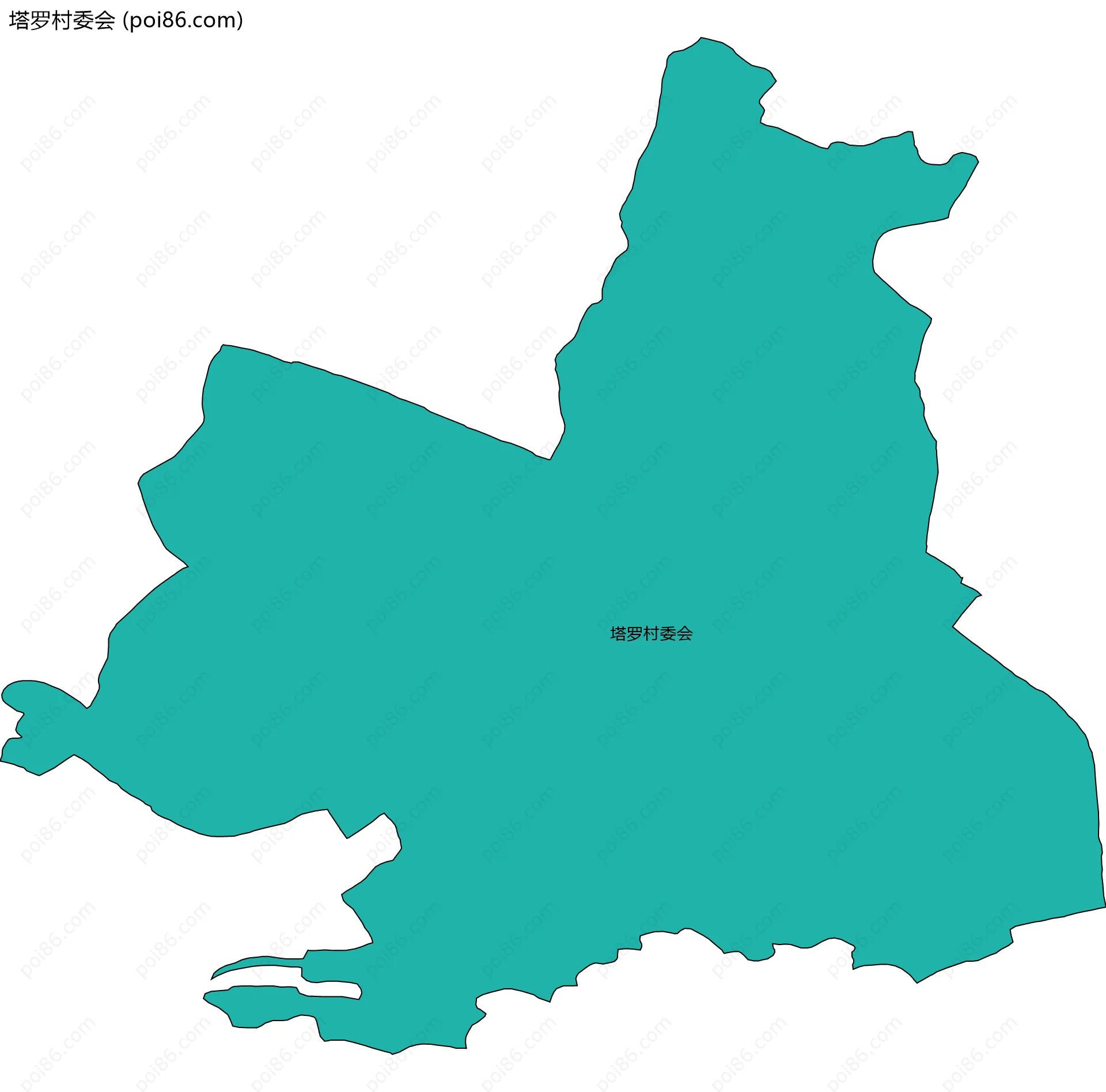 塔罗村委会边界地图