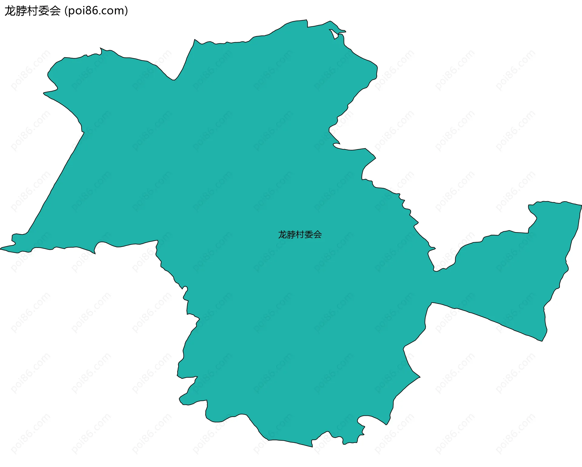 龙脖村委会边界地图