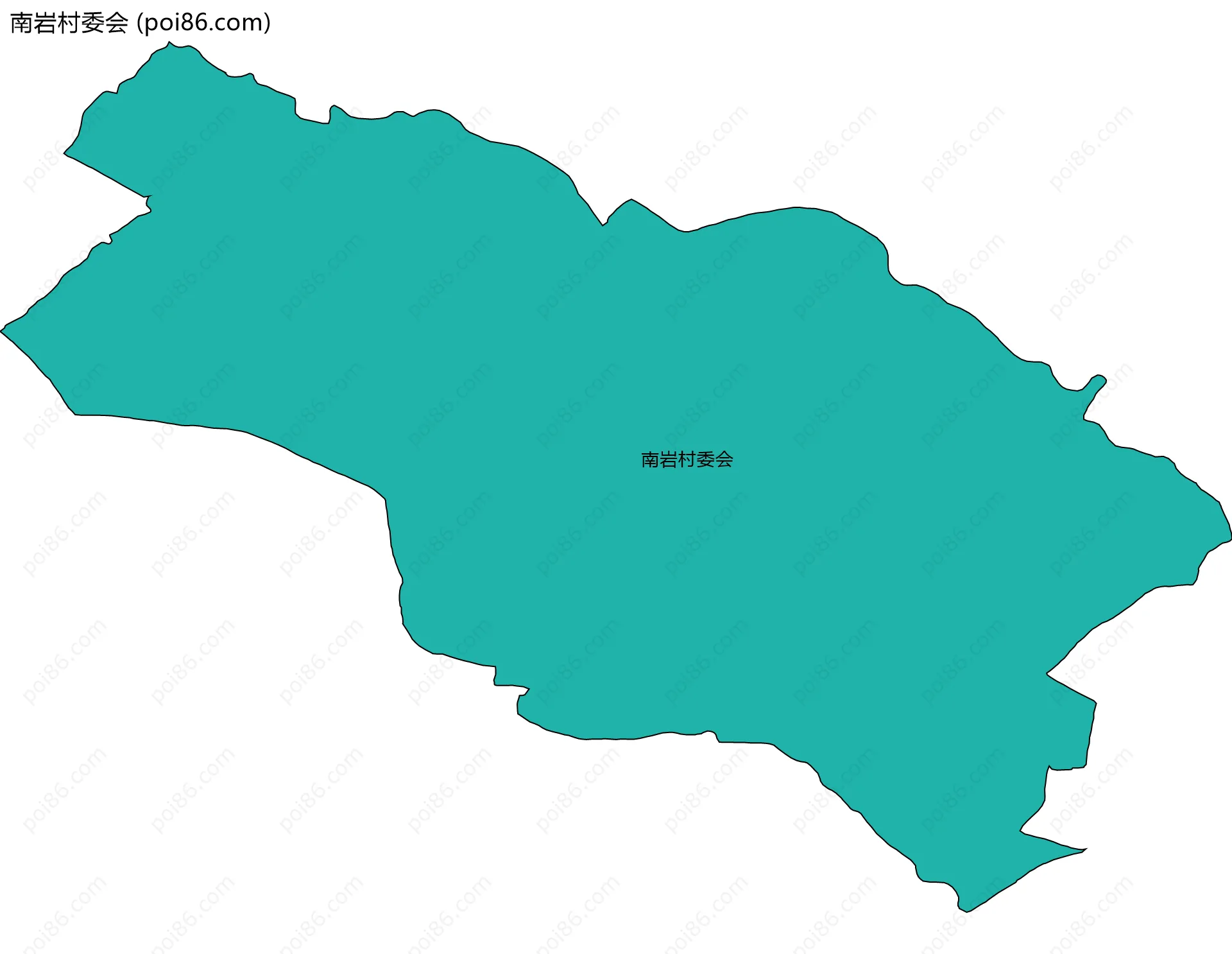 南岩村委会边界地图