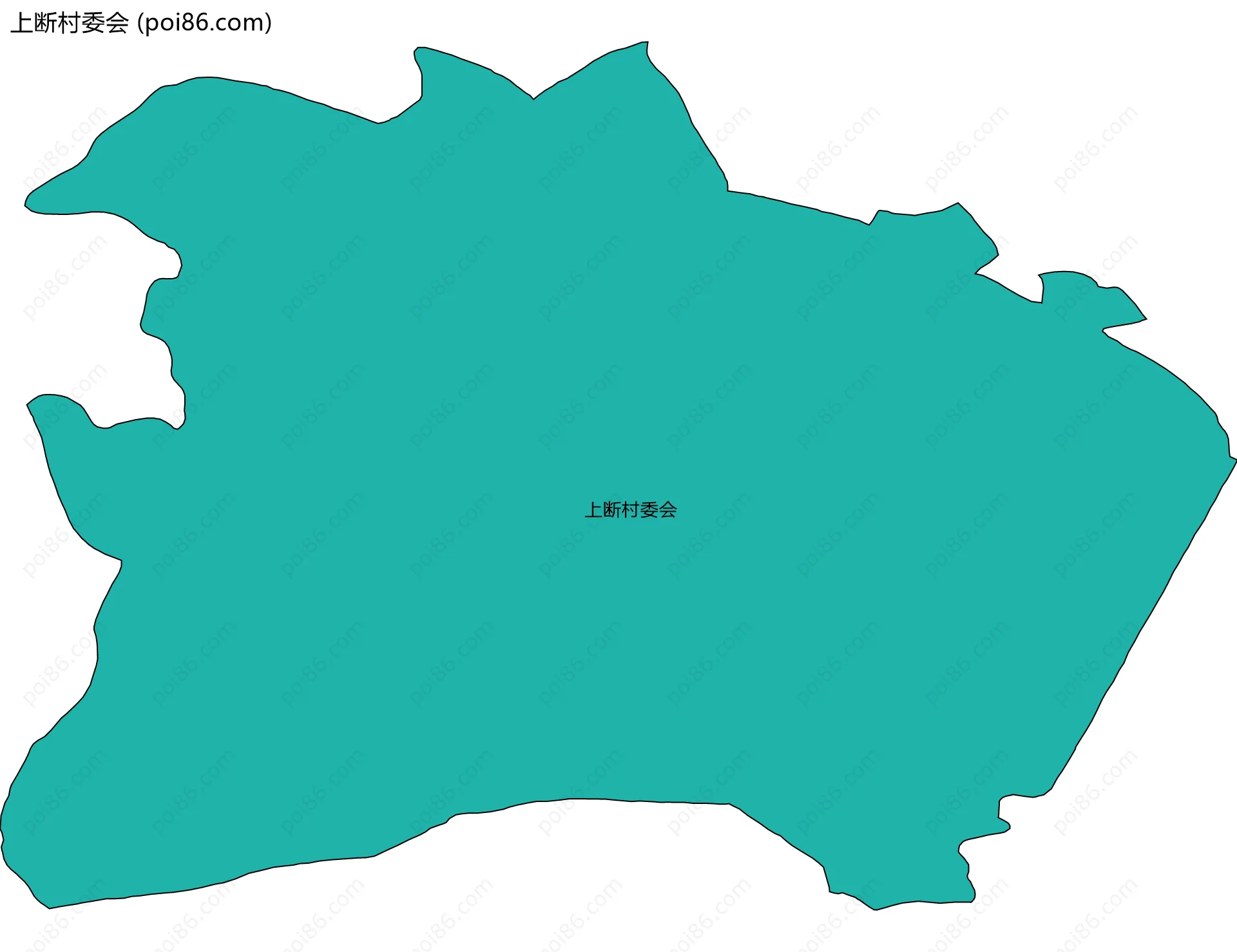 上断村委会边界地图