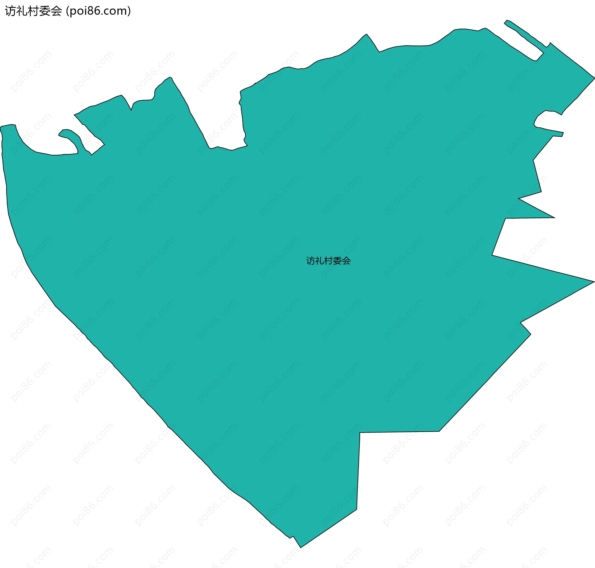 访礼村委会边界地图