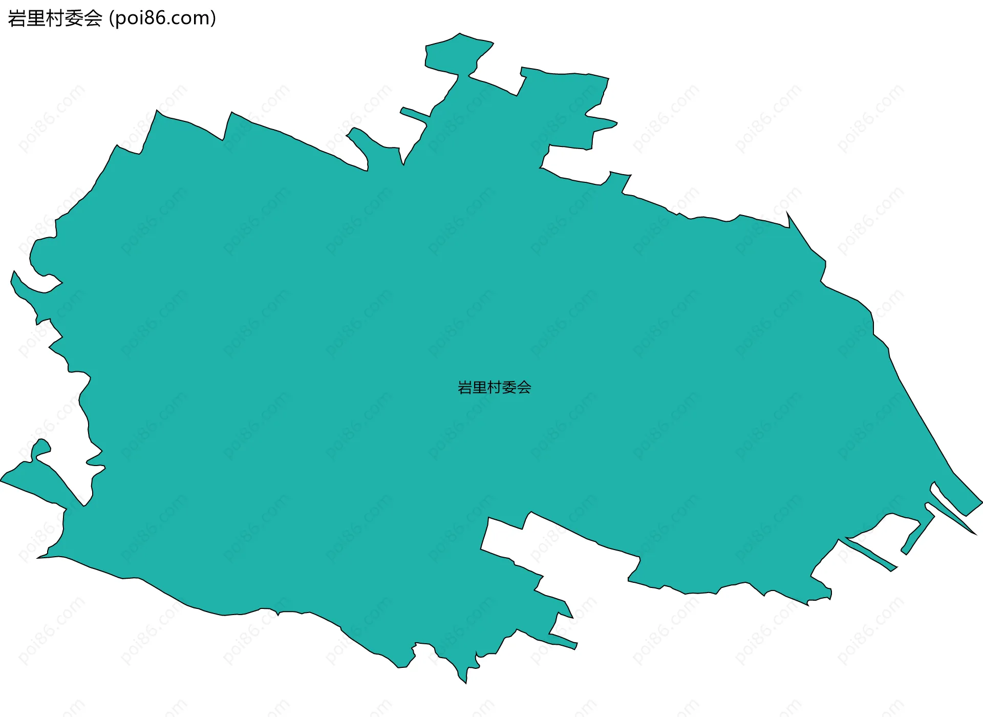 岩里村委会边界地图