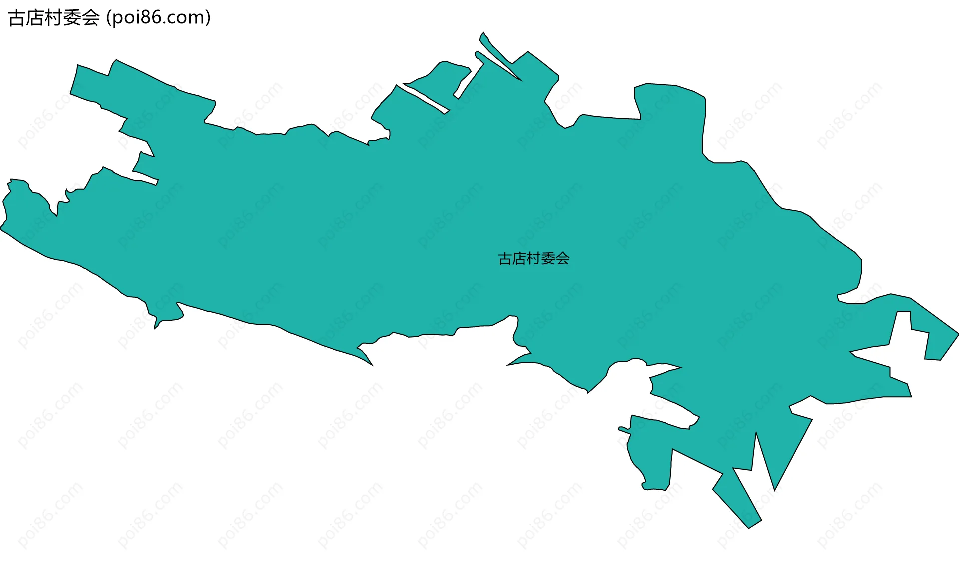 古店村委会边界地图