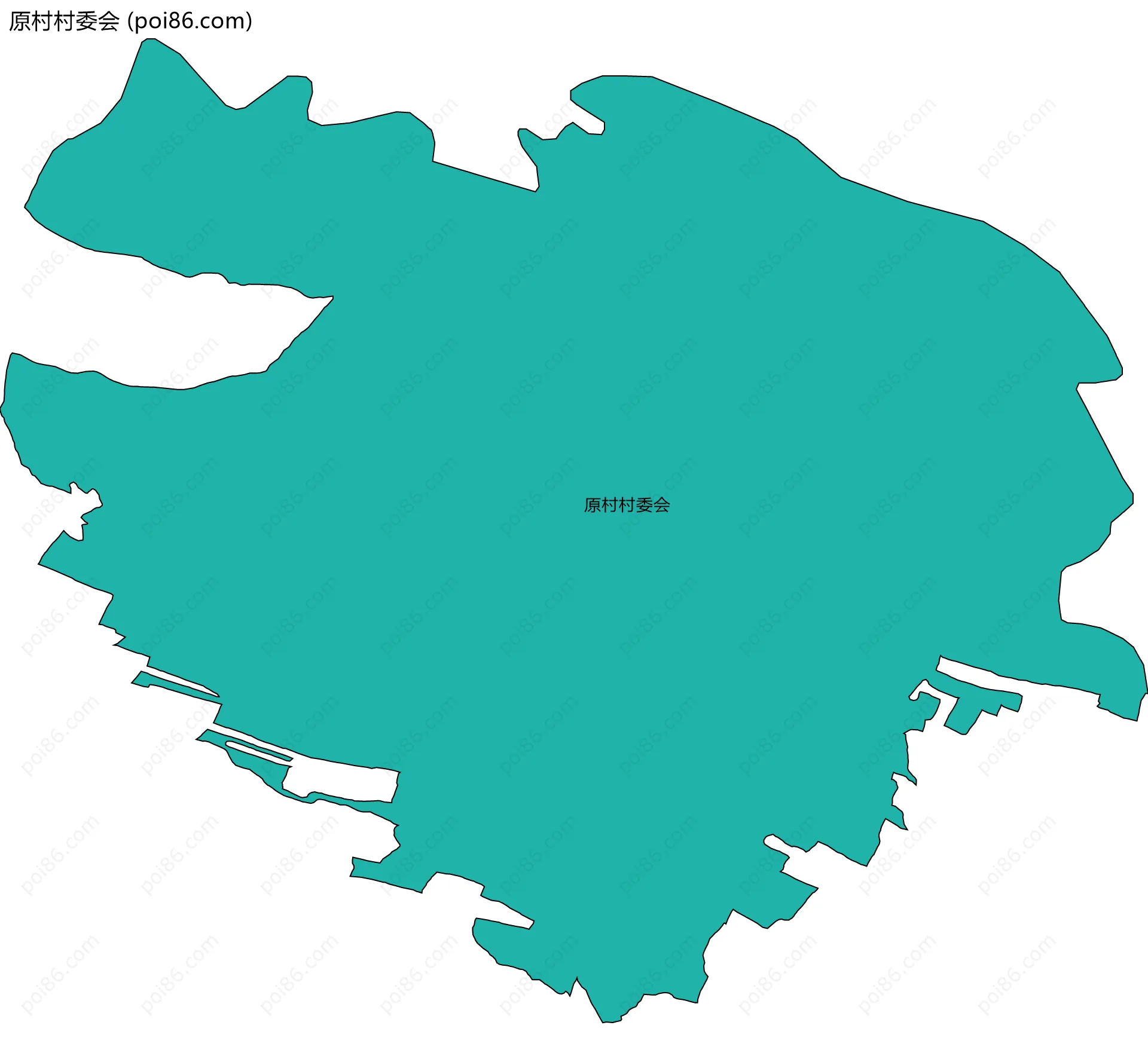 原村村委会边界地图