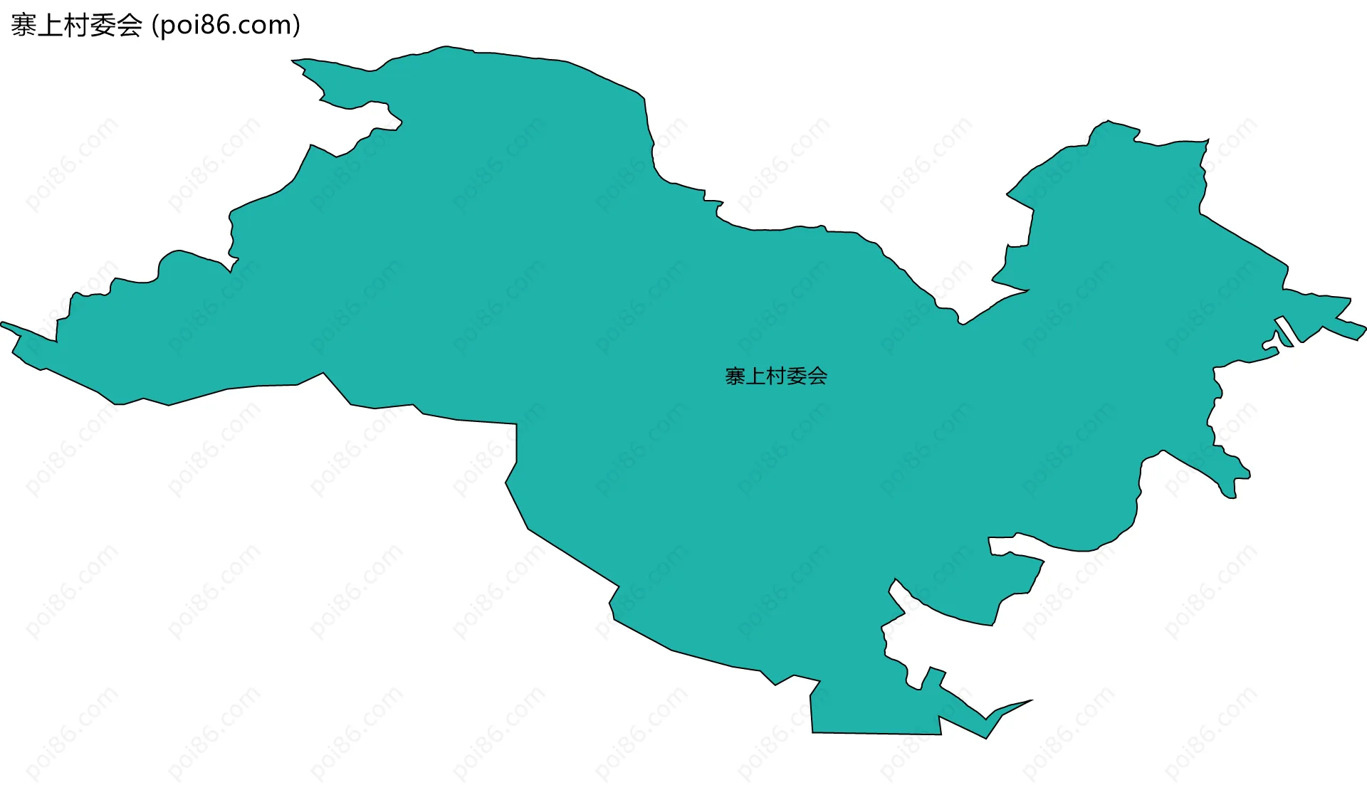 寨上村委会边界地图