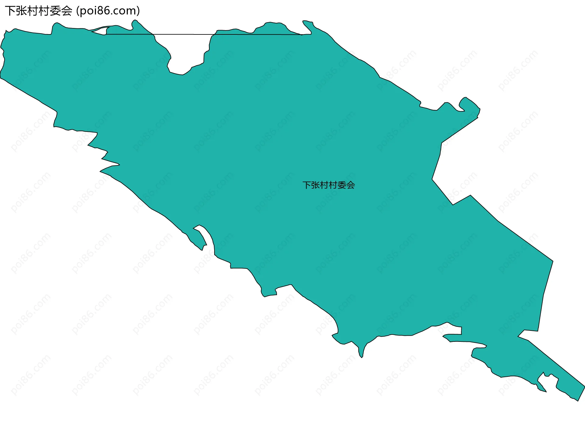 下张村村委会边界地图