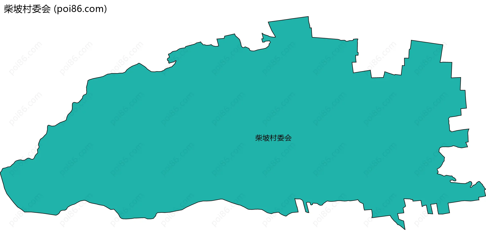 柴坡村委会边界地图