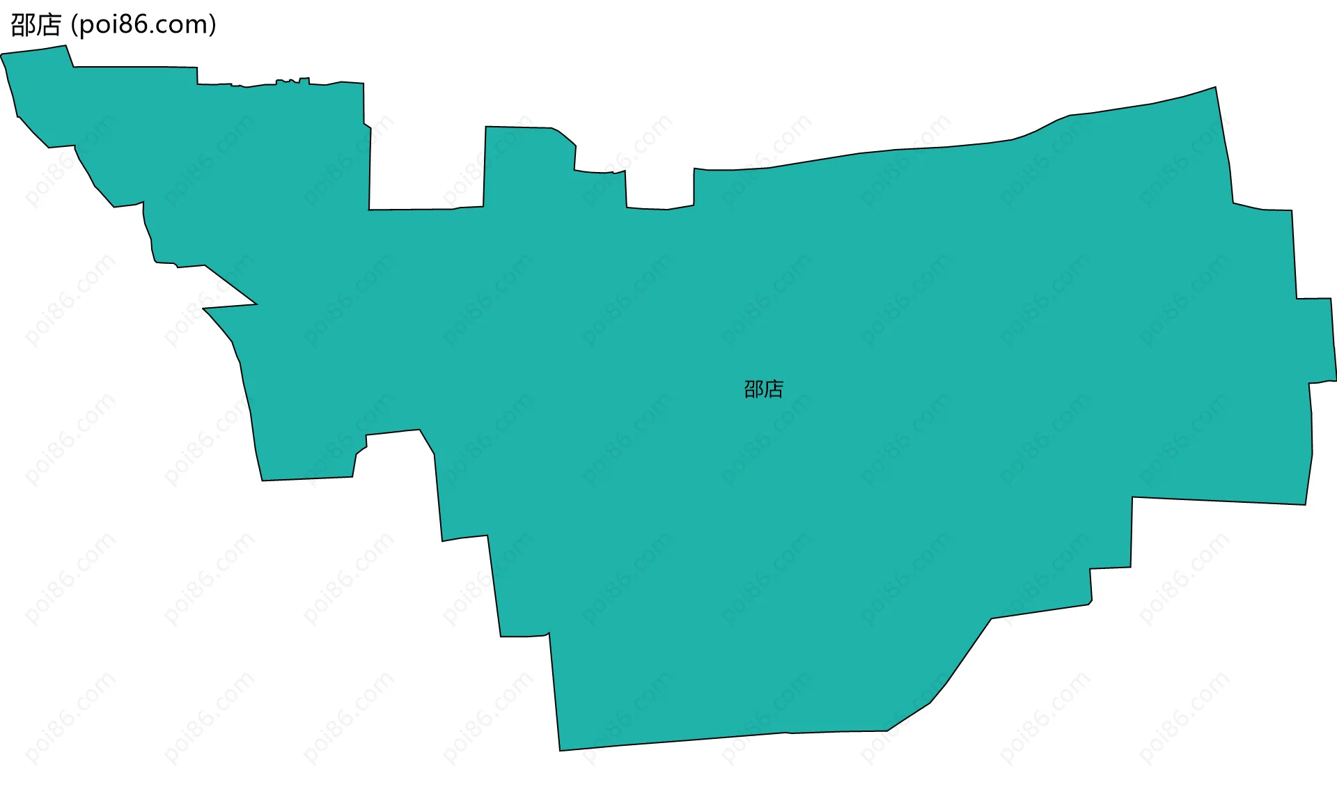 邵店边界地图