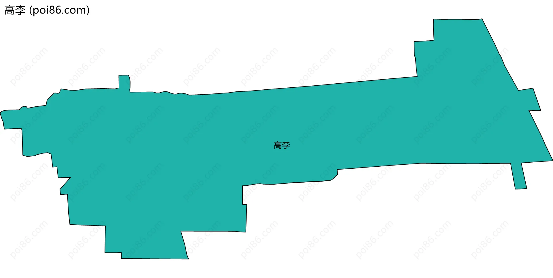 高李边界地图