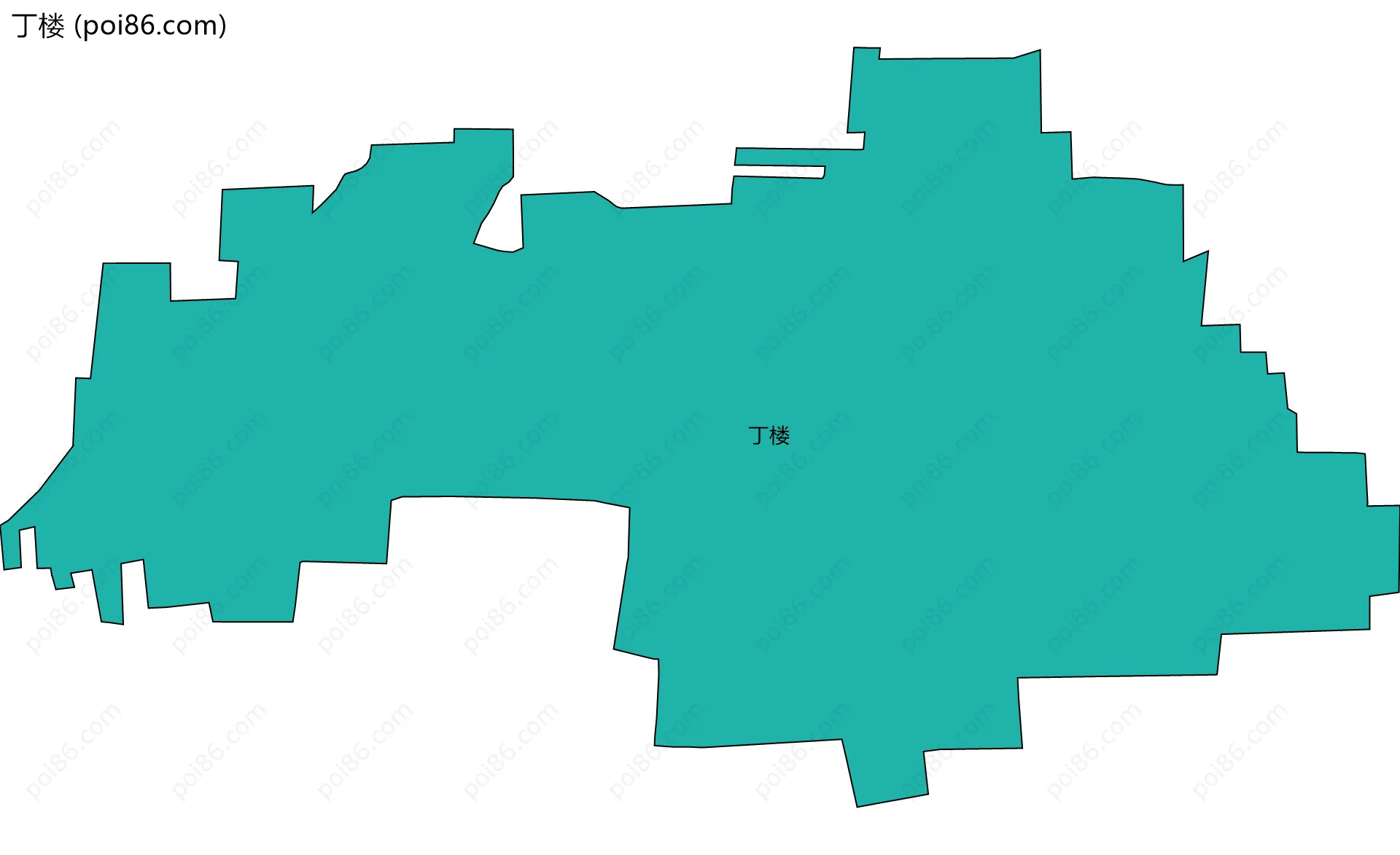 丁楼边界地图