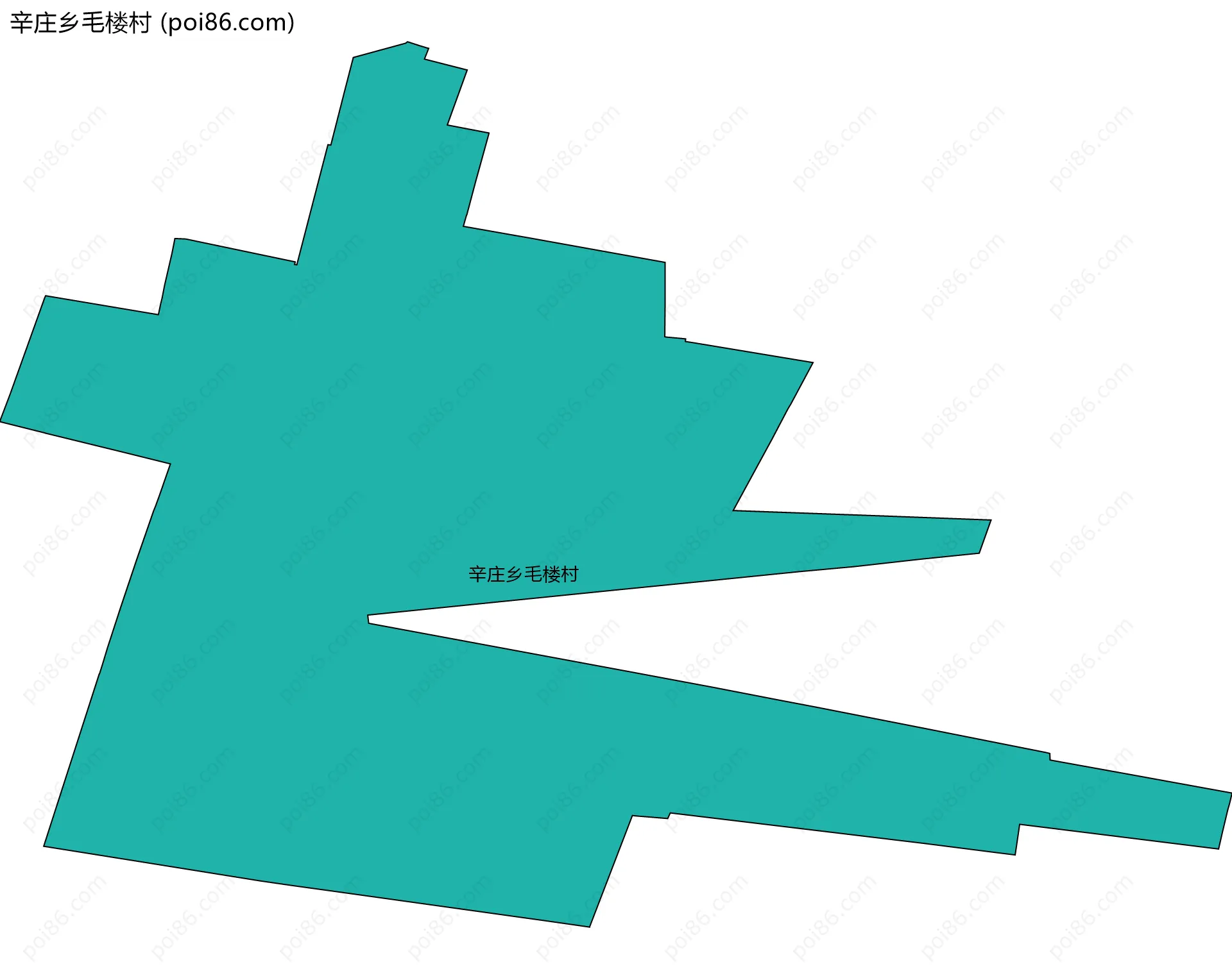 辛庄乡毛楼村边界地图