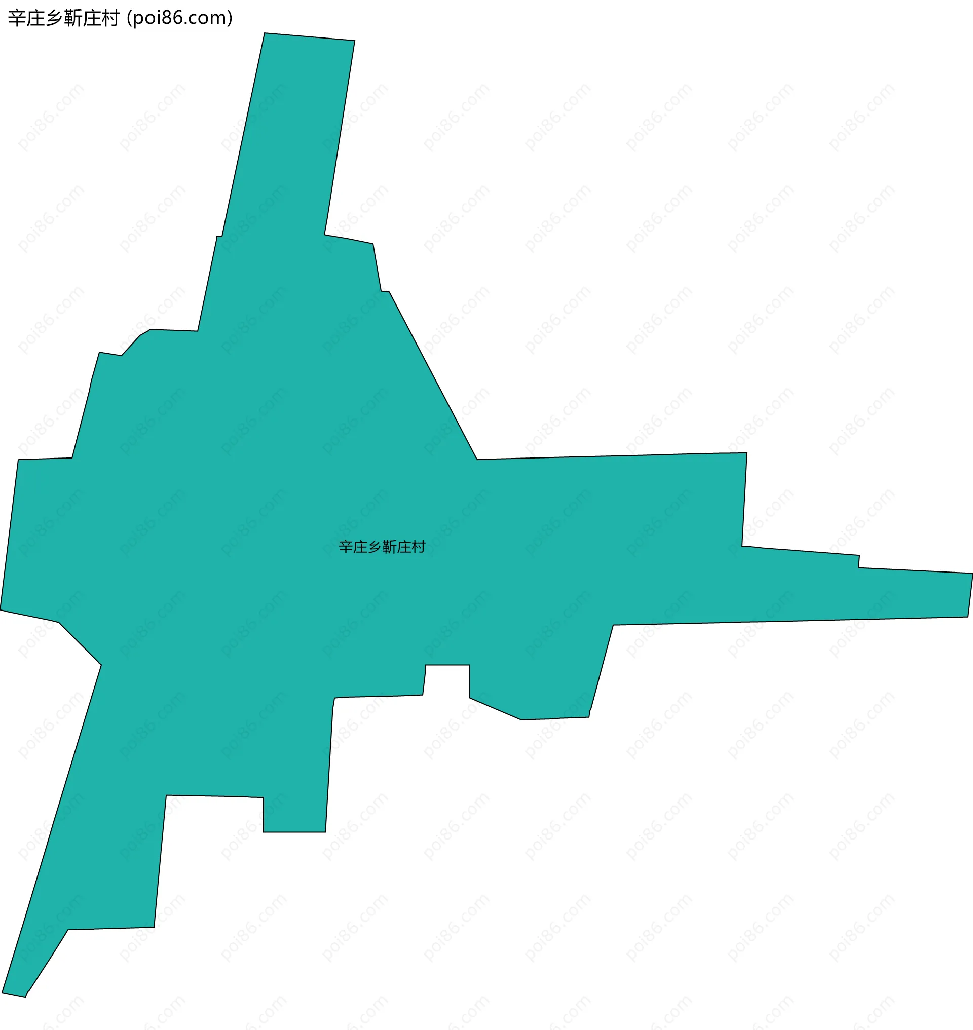 辛庄乡靳庄村边界地图