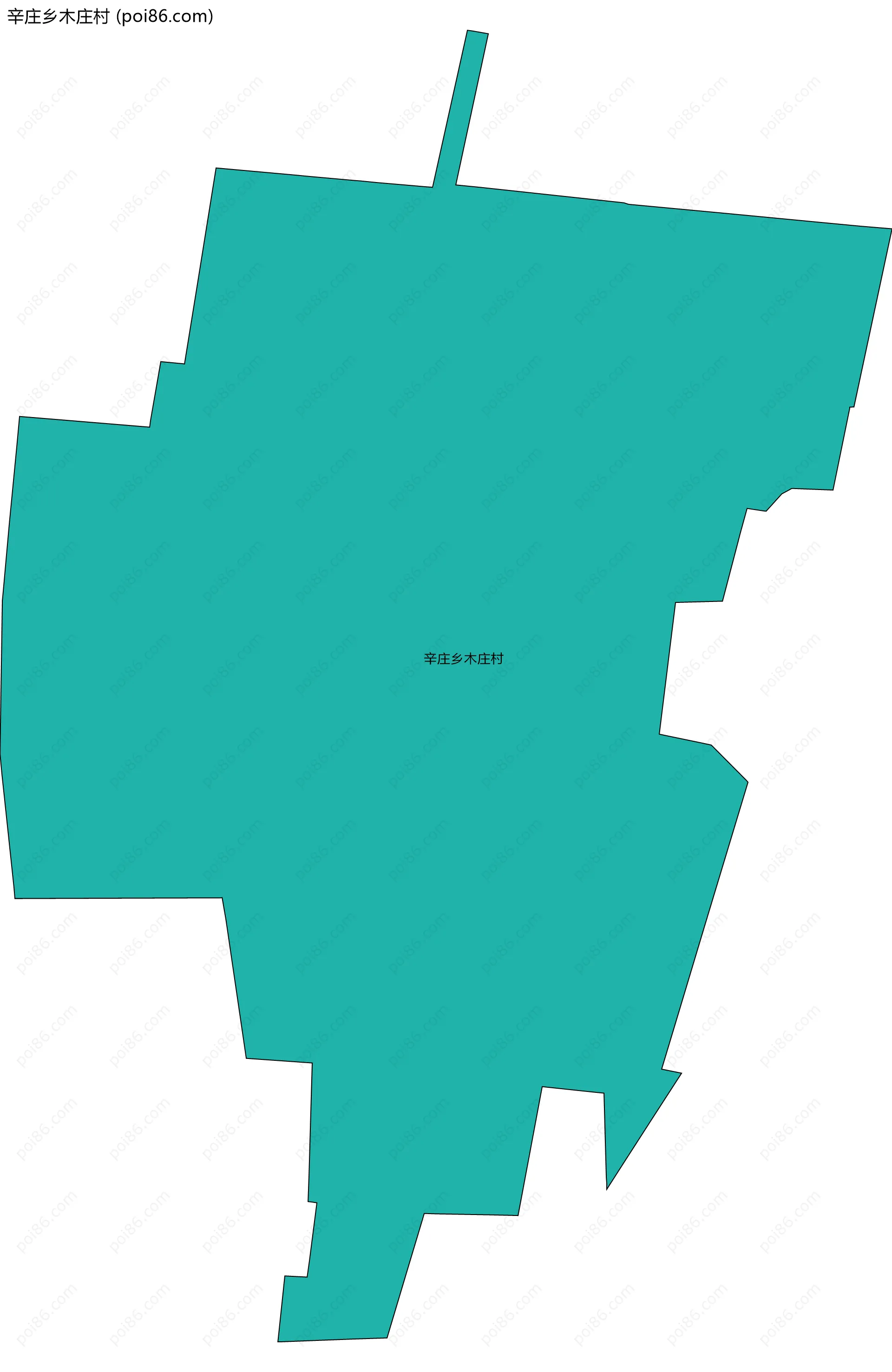 辛庄乡木庄村边界地图