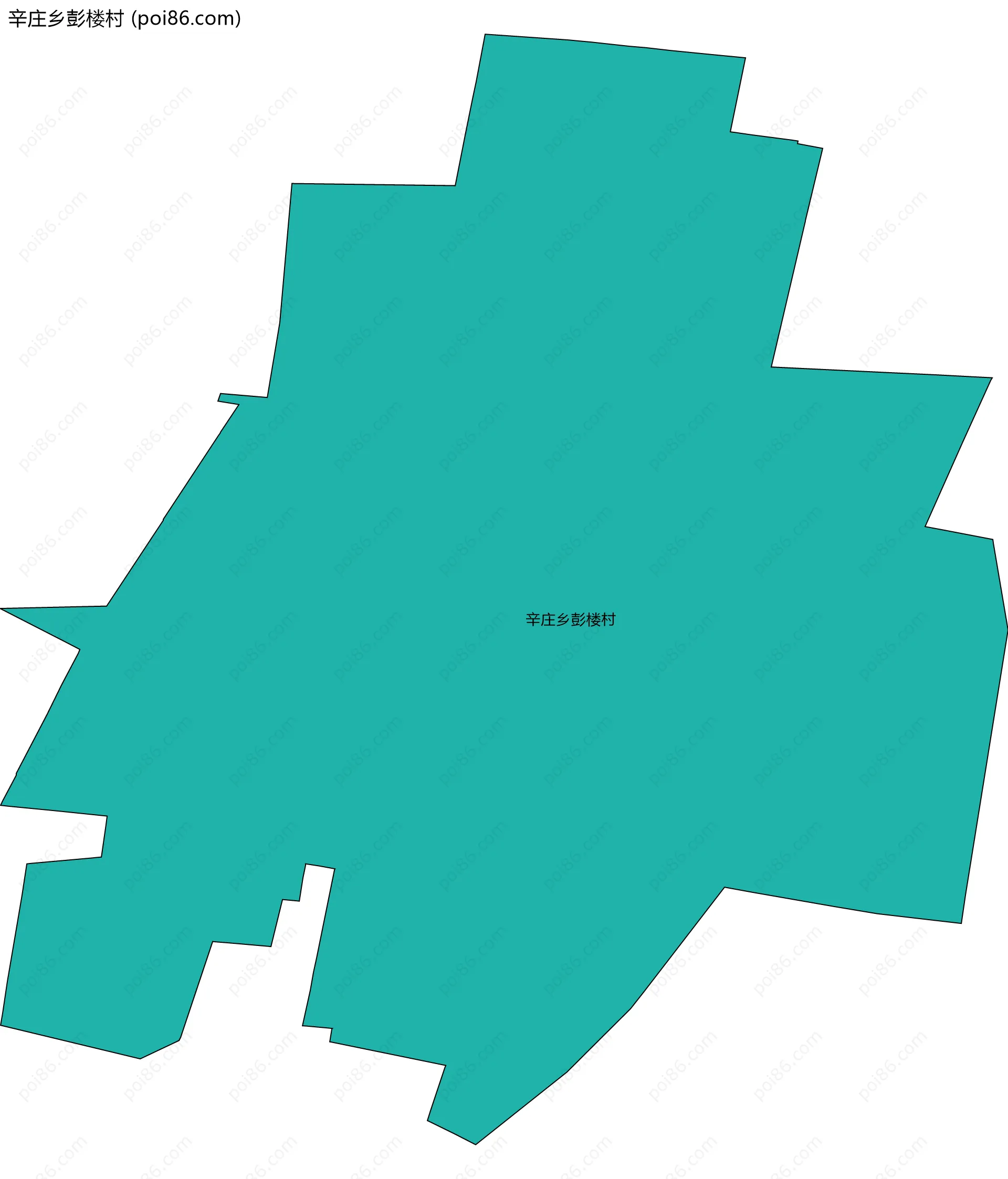 辛庄乡彭楼村边界地图