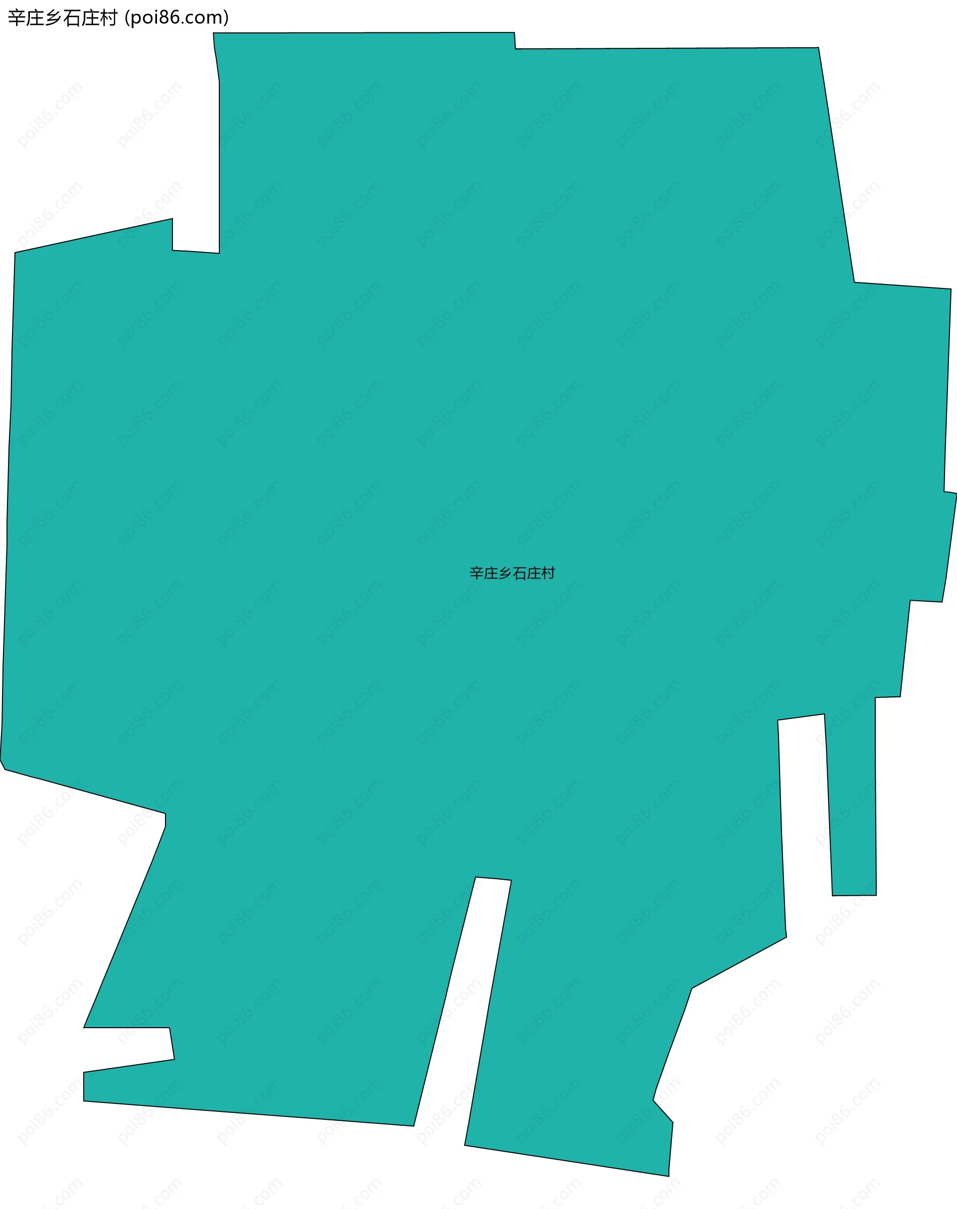 辛庄乡石庄村边界地图