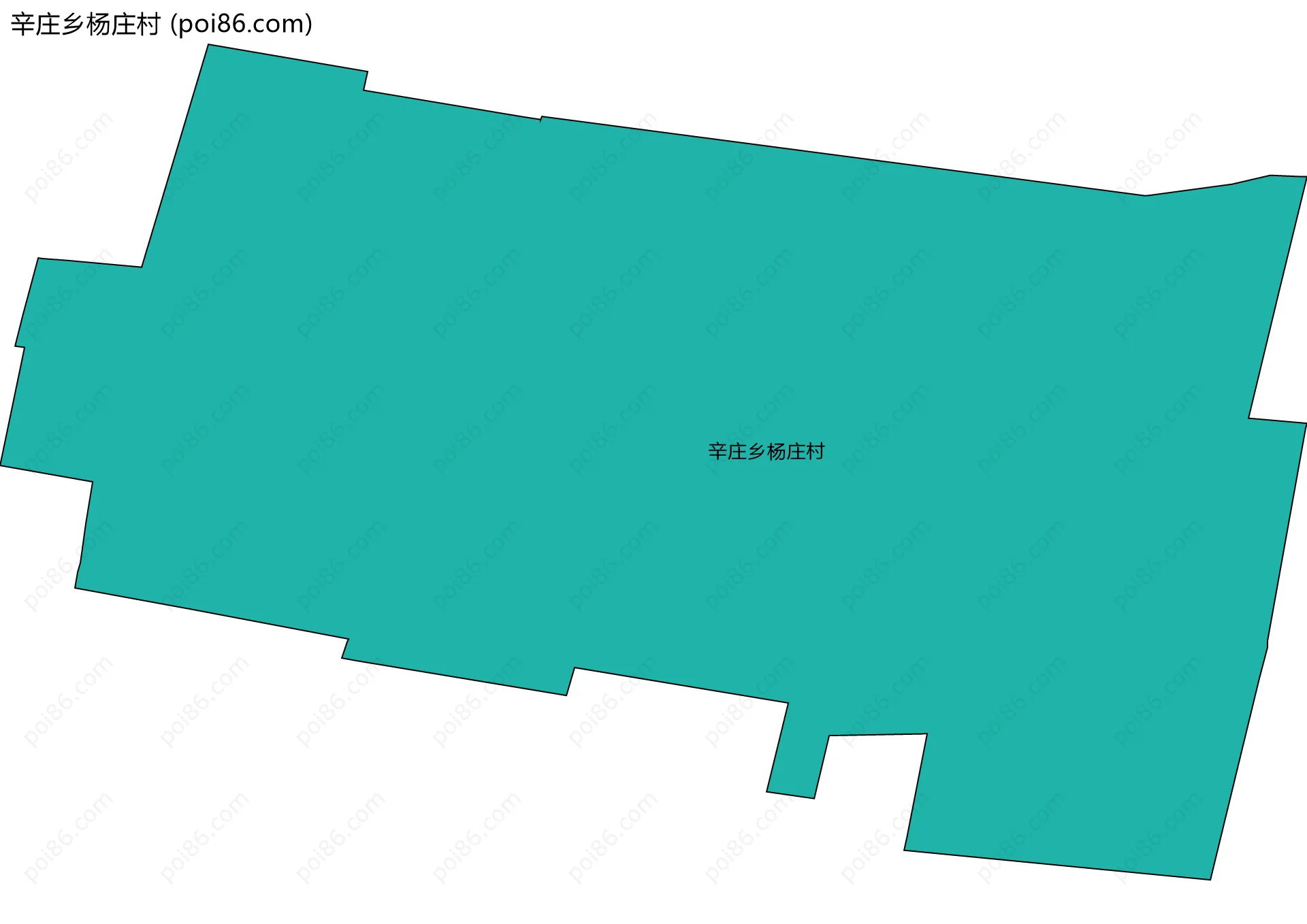 辛庄乡杨庄村边界地图